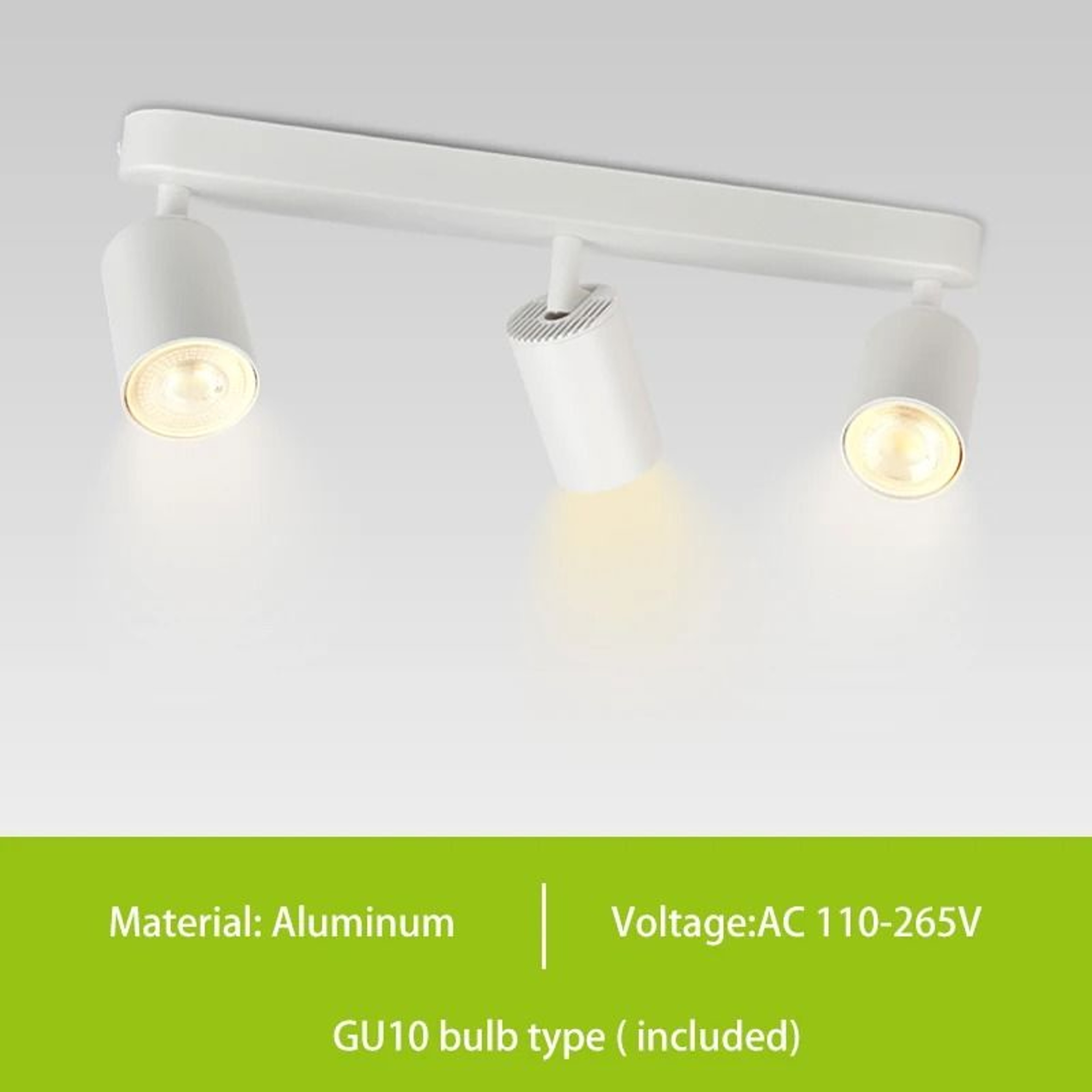 GU10 LED Track Spotlight With 3 Color Lighting For Modern Interiors 6