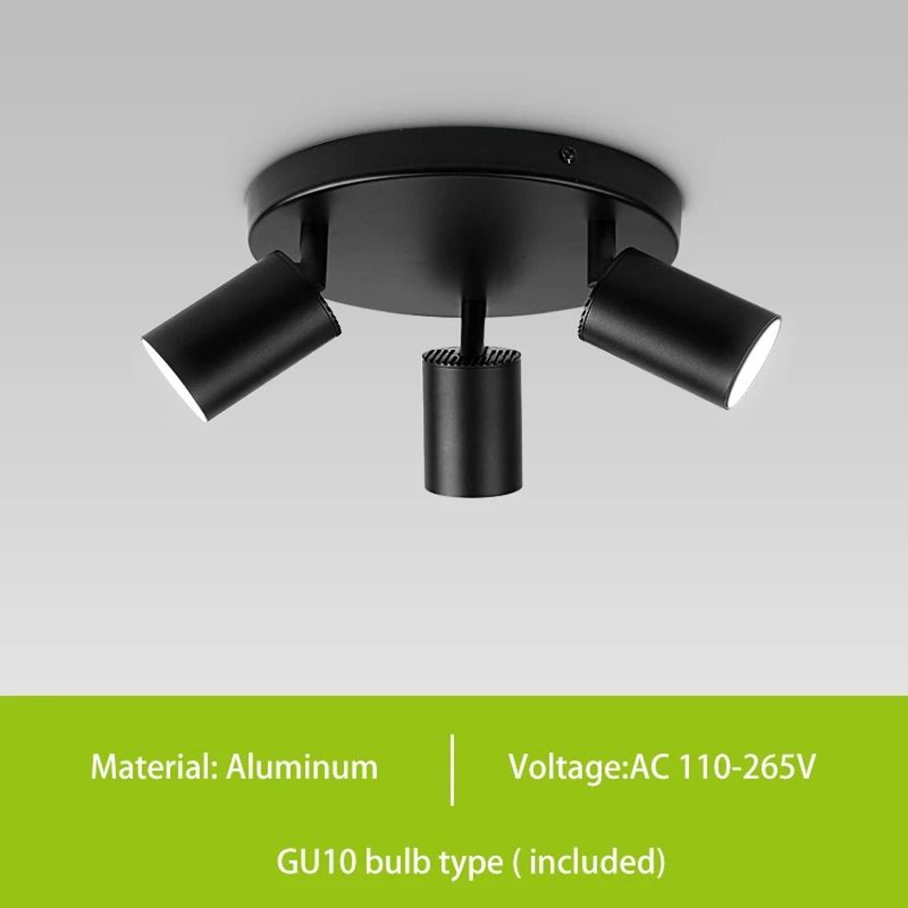 GU10 LED Track Spotlight With 3 Color Lighting For Modern Interiors 9