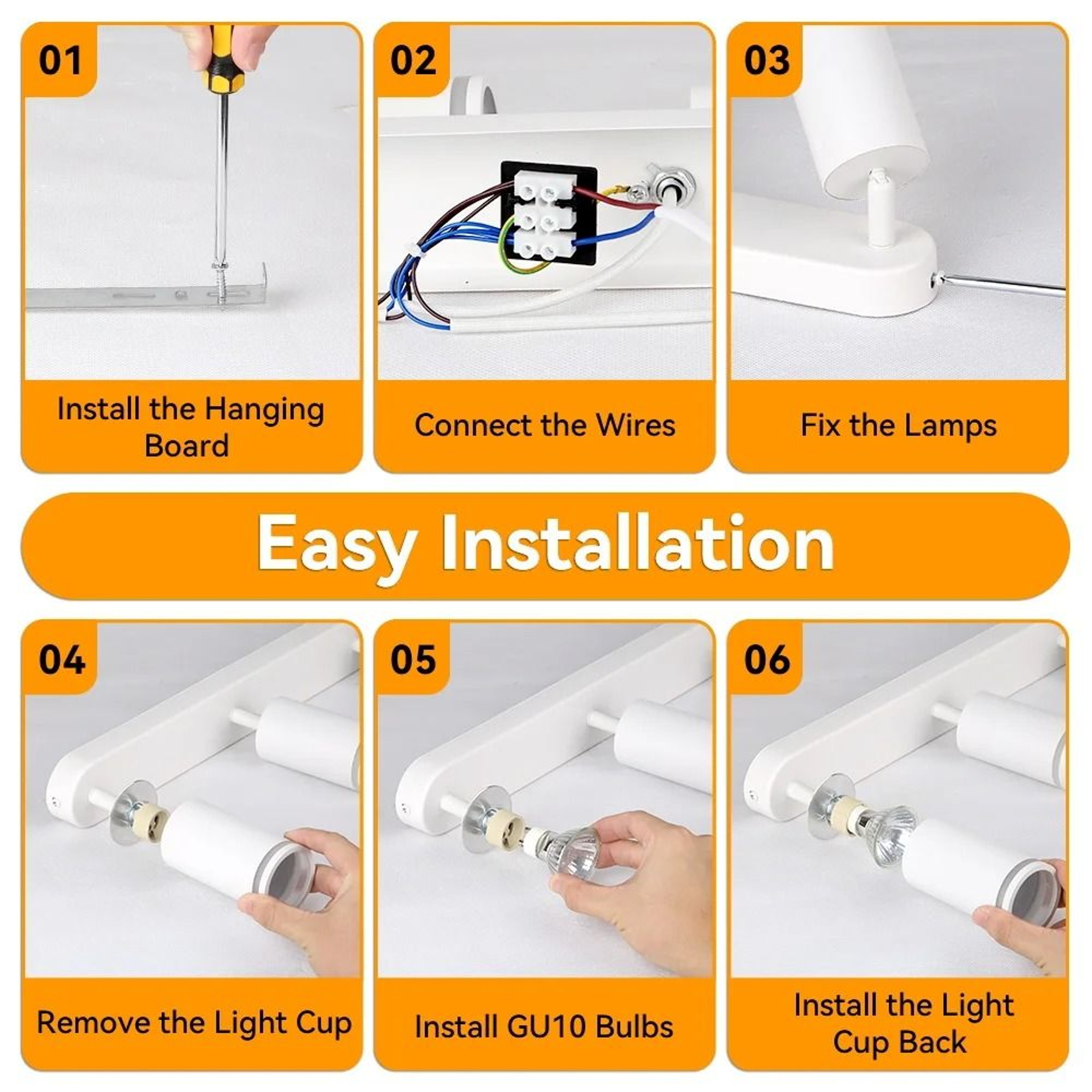 GU10 LED Track Spotlight With 3 Color Lighting For Modern Interiors 11