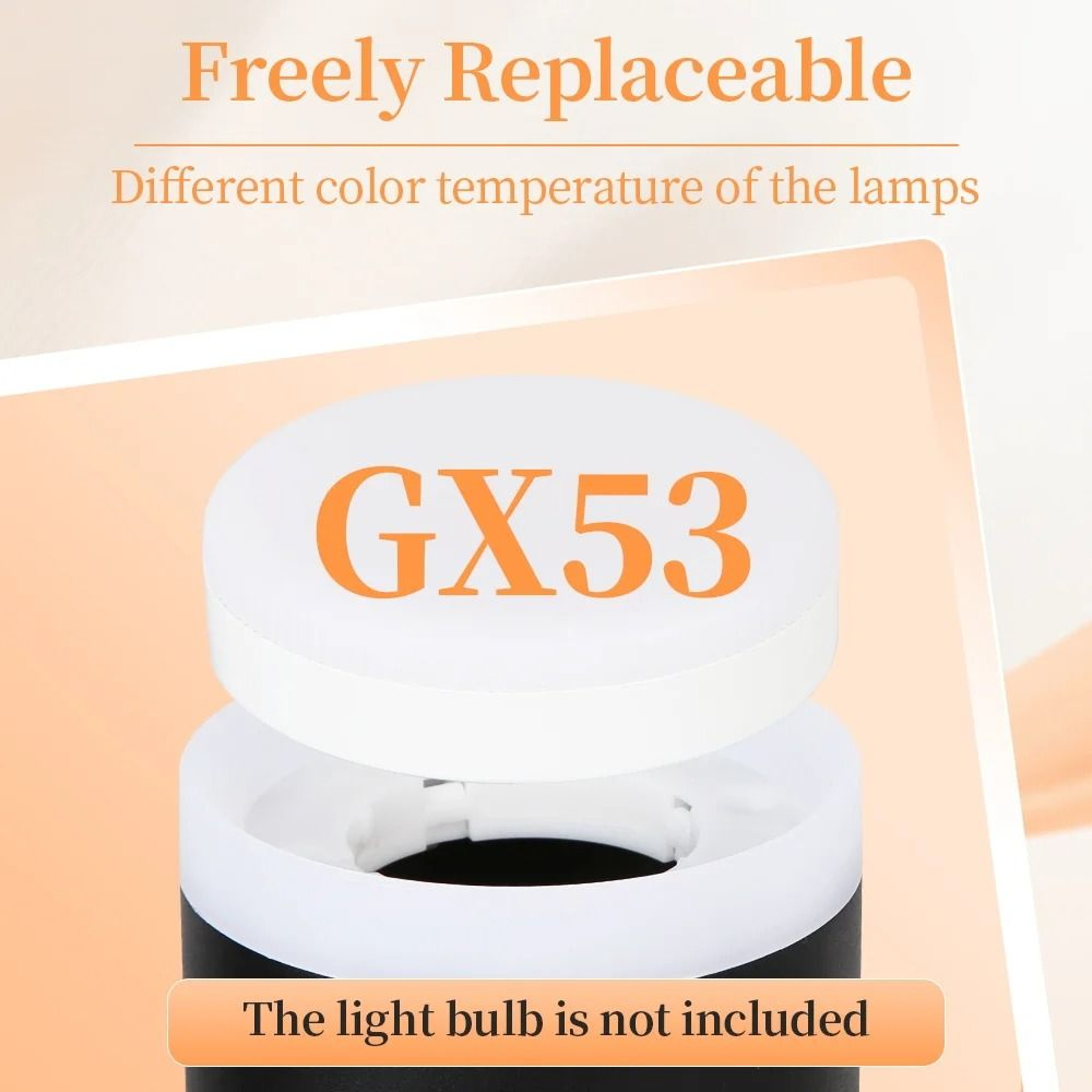Modern GX53 LED Ceiling Spotlight With Replaceable Bulb For Home Lighting 11