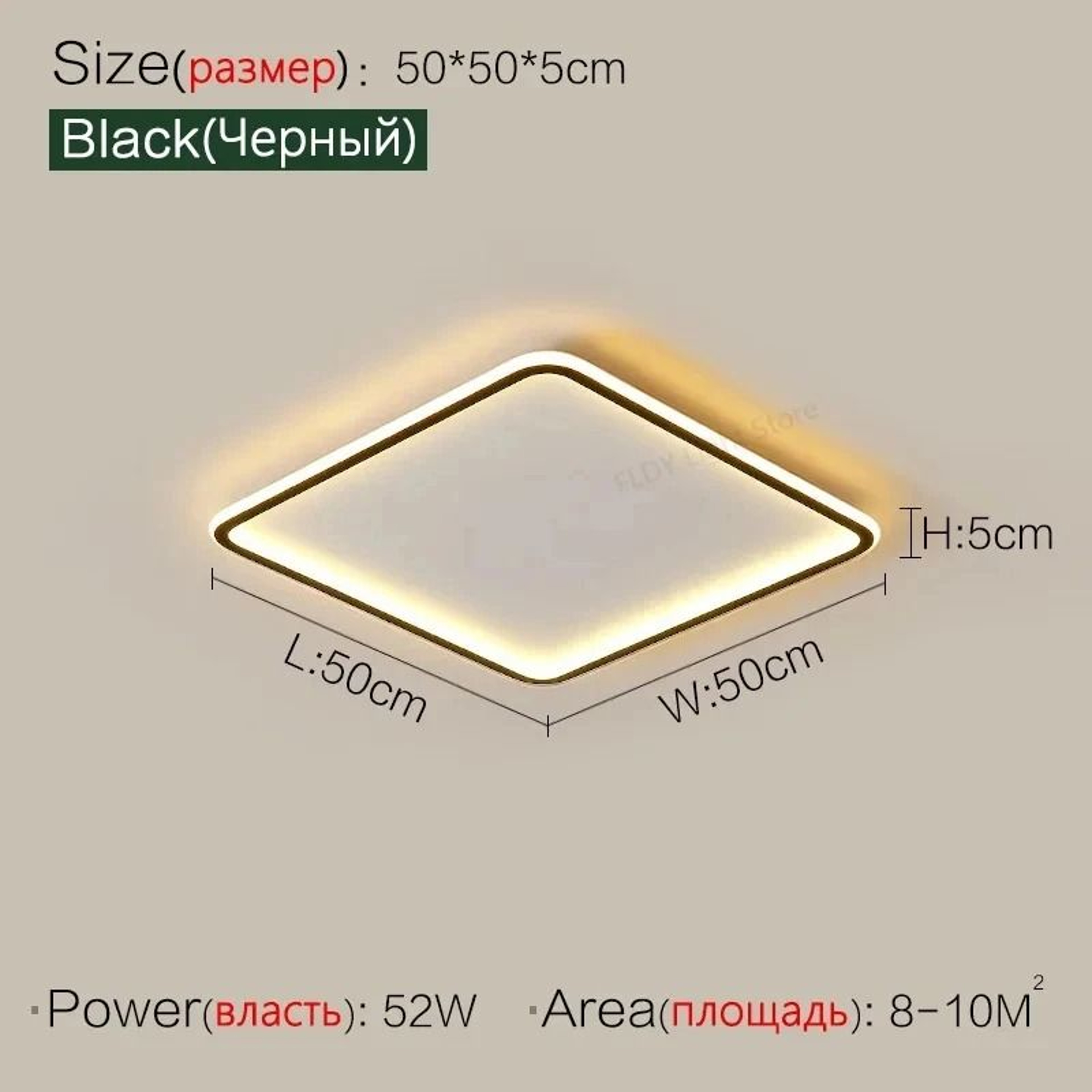 Modern Ultra Thin LED Ceiling Light With Remote Control For Living Room And Bedroom 5
