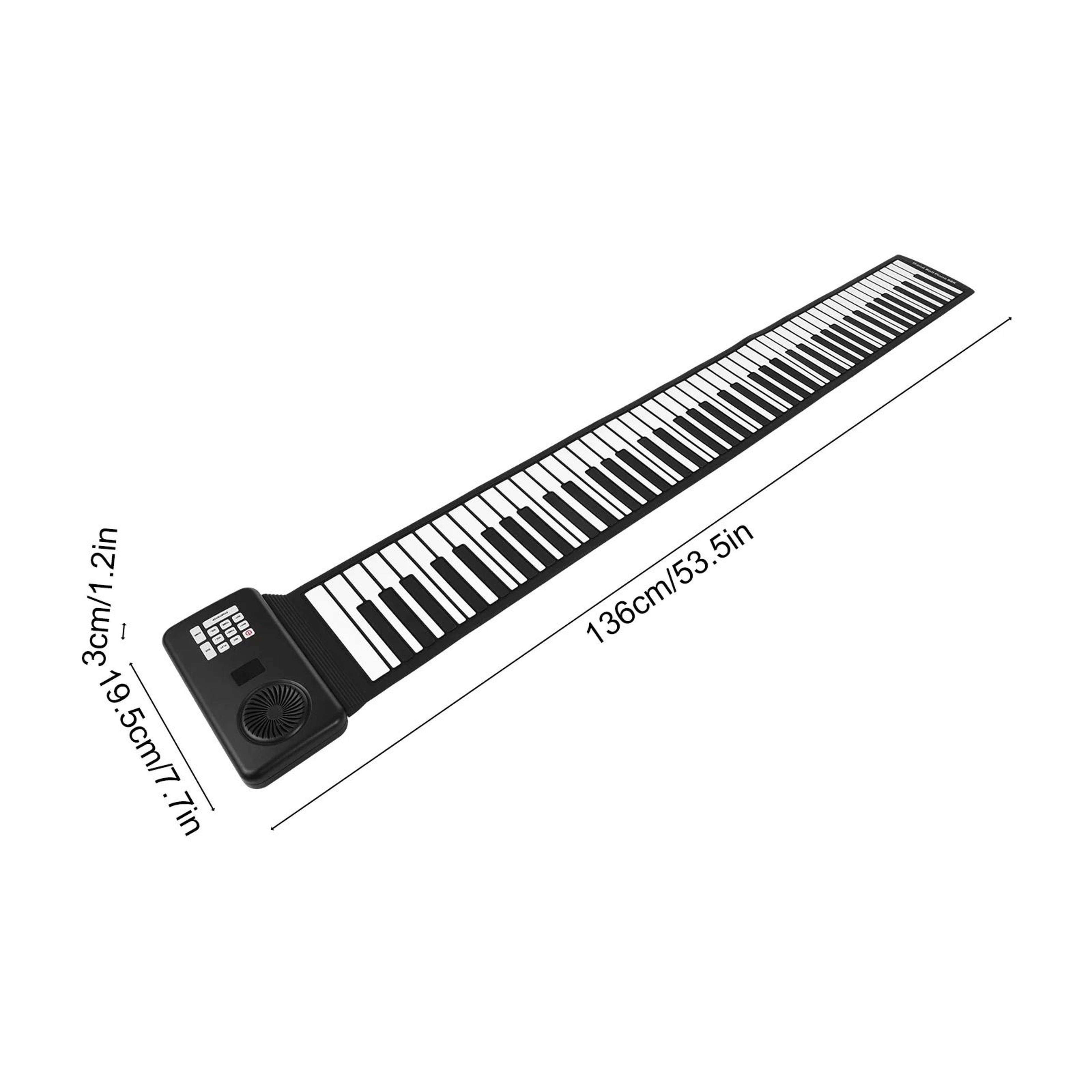 88 Key Portable Roll Up Piano Keyboard For Home Practice And Travel 1