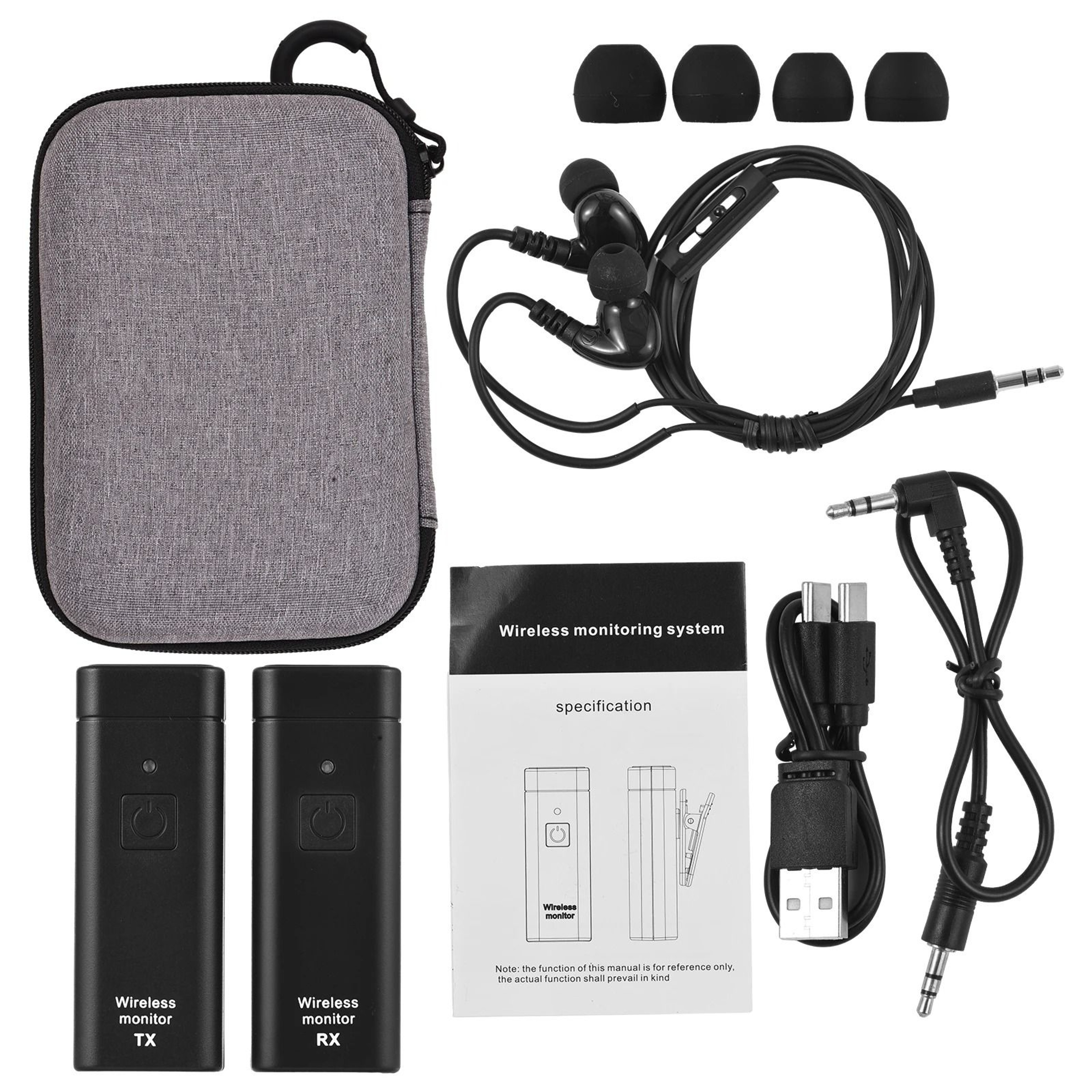 Professional UHF Wireless In Ear Monitor System With Stereo Audio 1