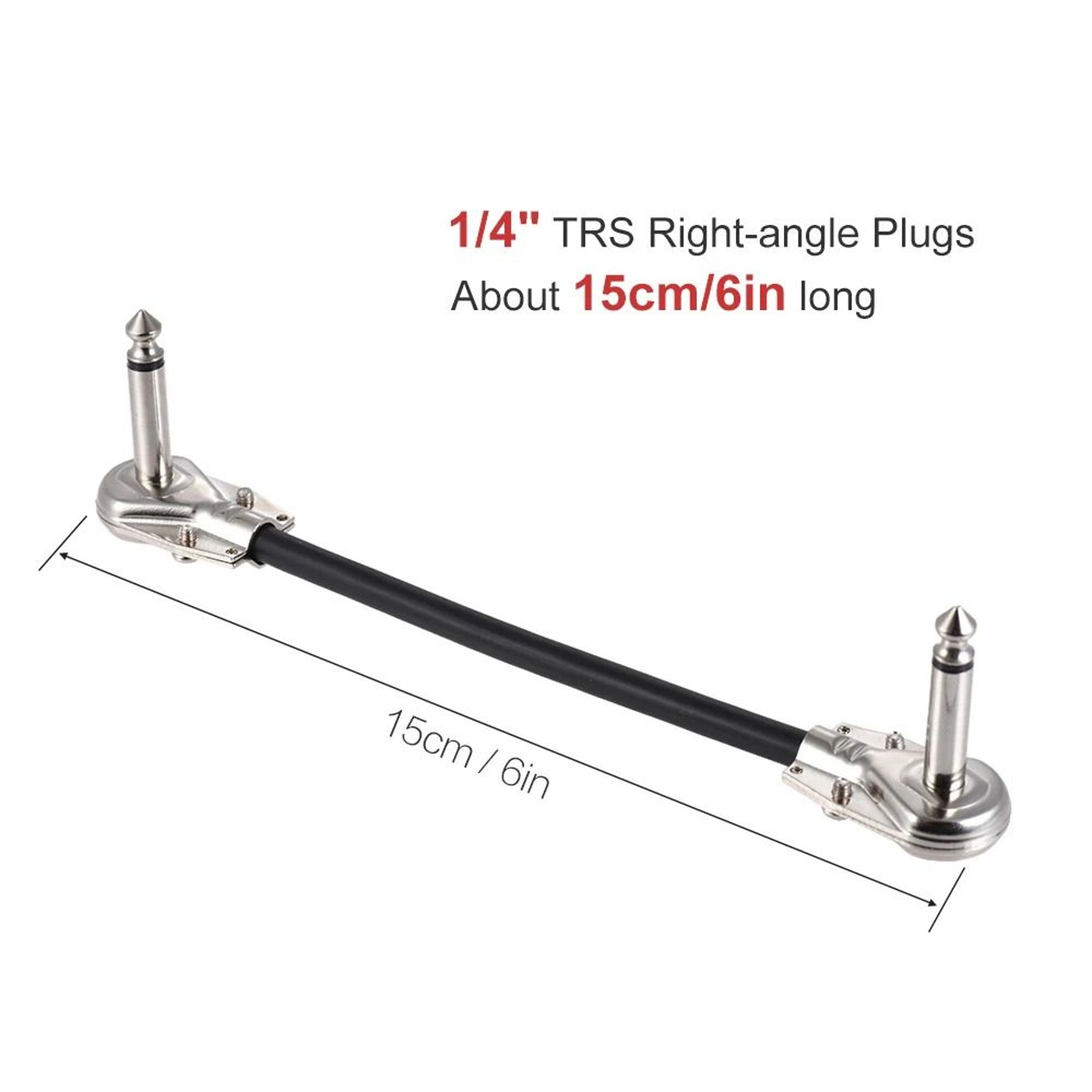 30cm Guitar Effects Pedal Patch Cable With 14 Inch Connectors 5