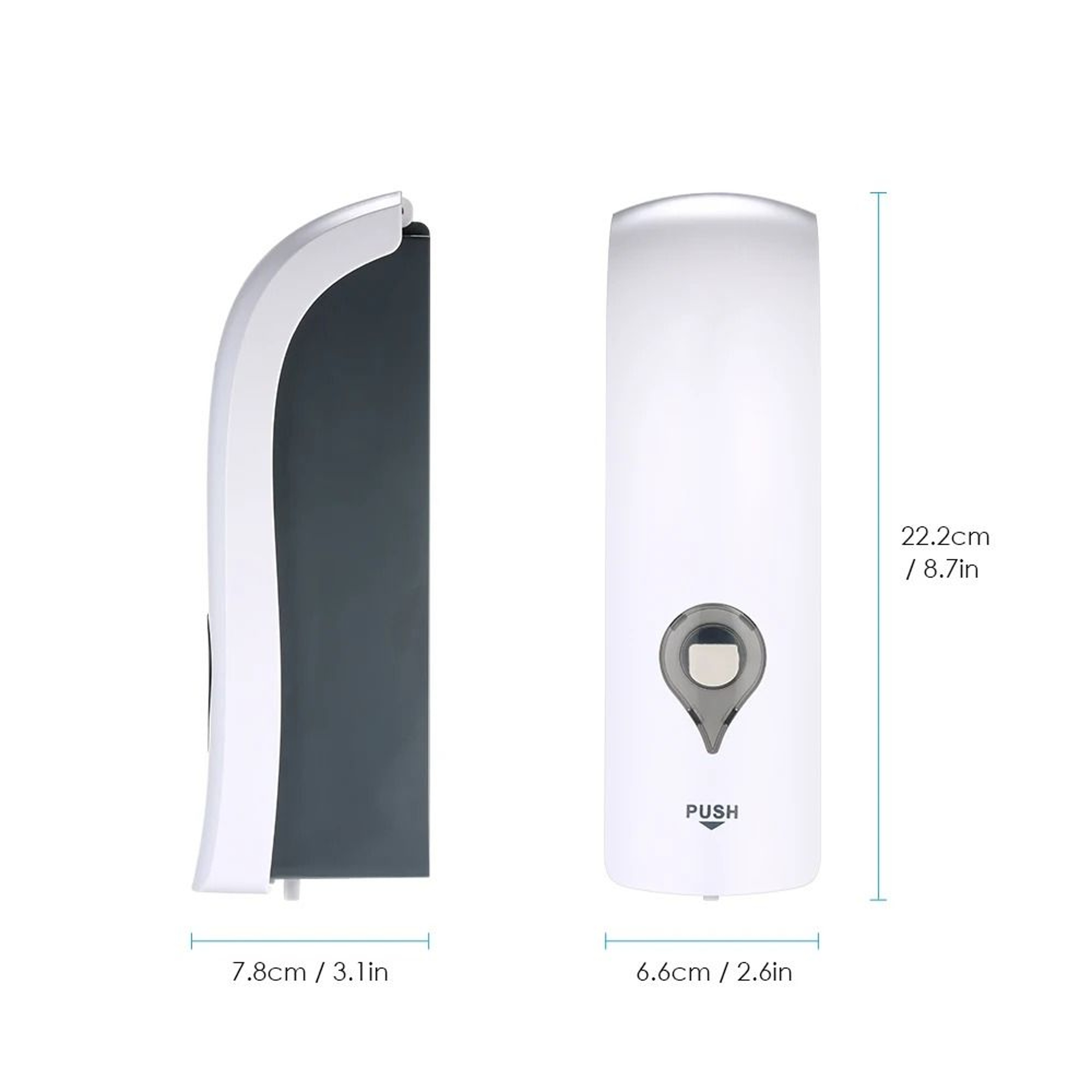 300ml No Drill Wall Mounted Soap Dispenser For Bathroom And Shower 2