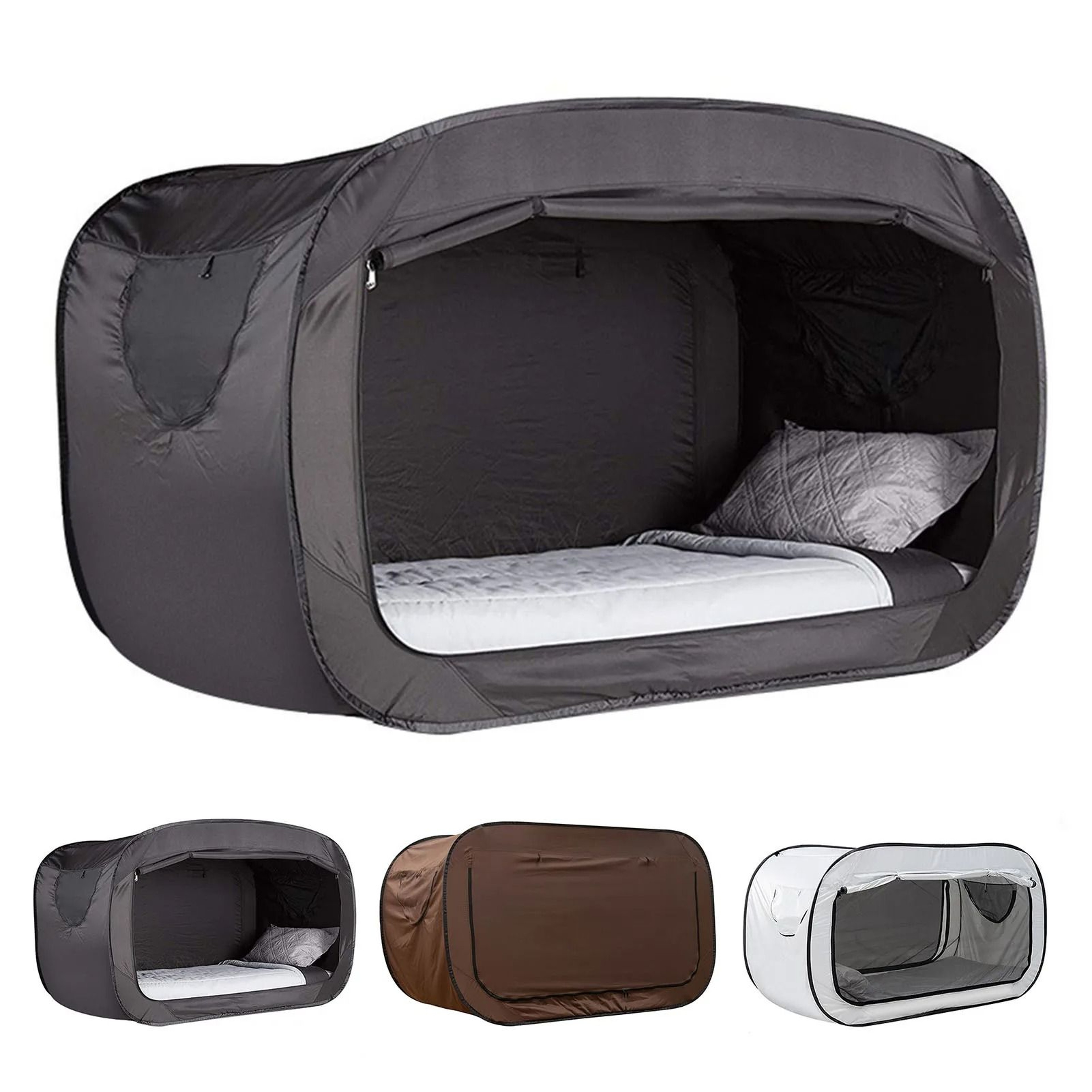 Foldable Privacy Bed Tent For Kids And Adults With Enclosed Shading 5