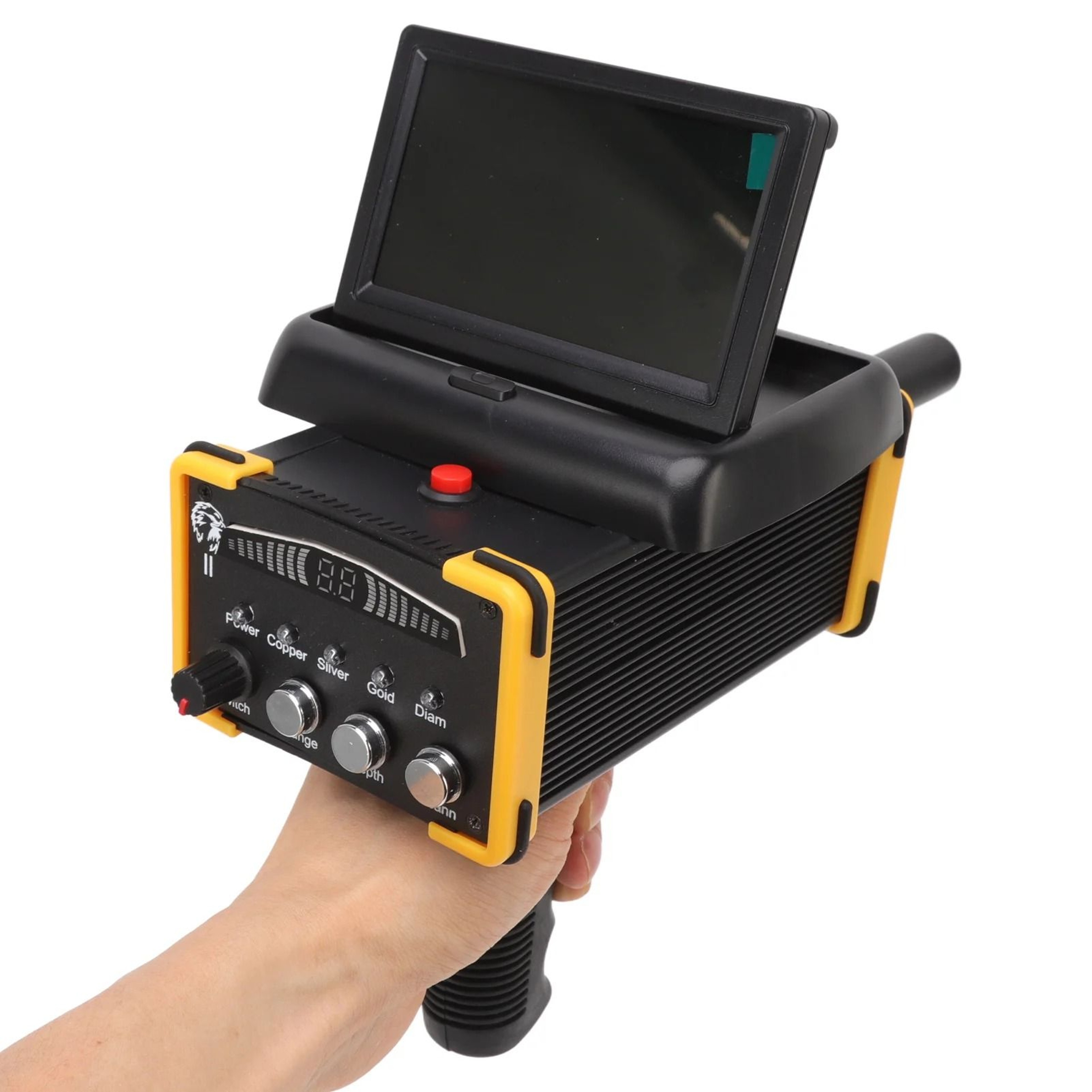 Handheld Deep Search Metal Detector With Folding Display For Treasure Hunting US Plug 3