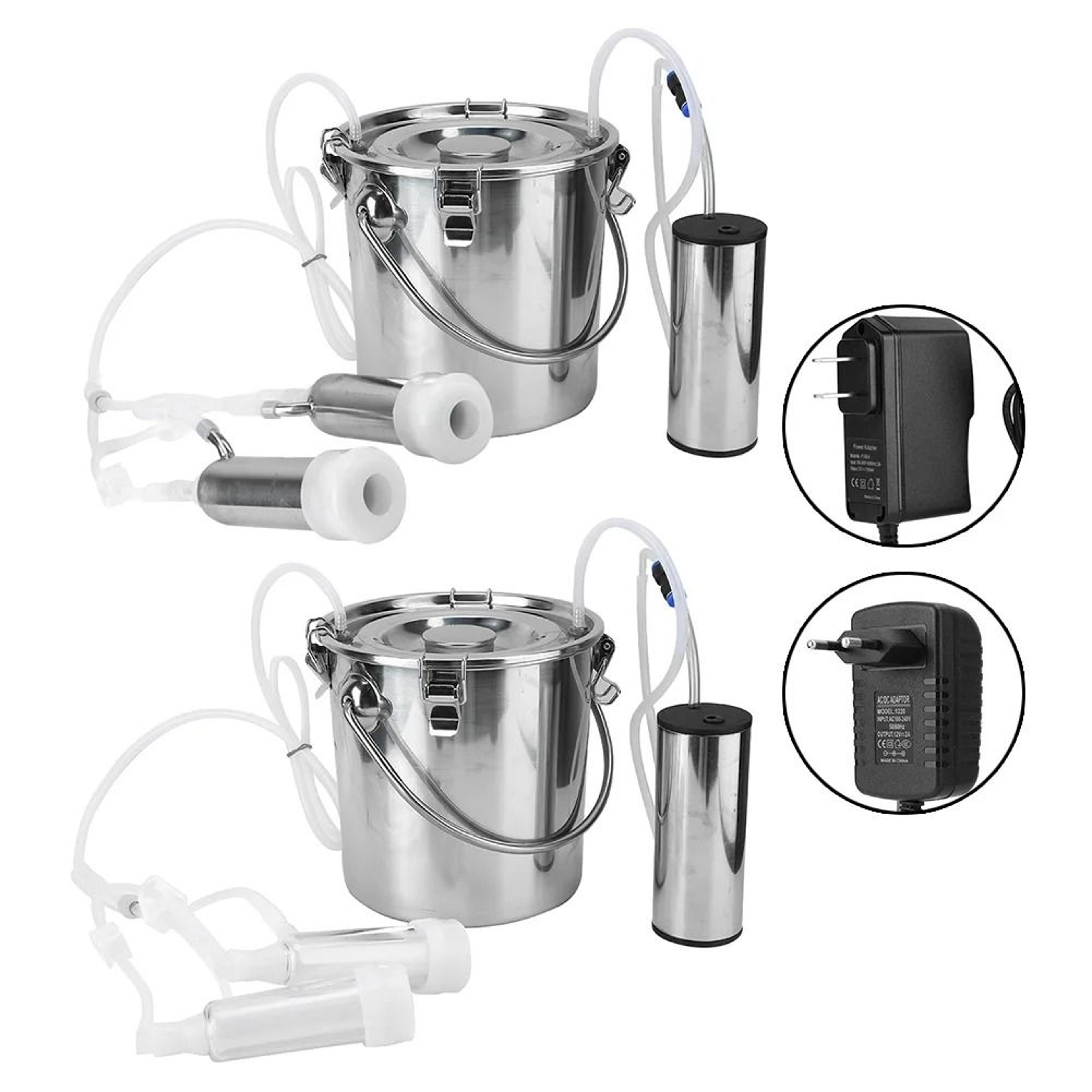 5L Electric Goat And Cow Milking Machine With Portable Vacuum Pump 1