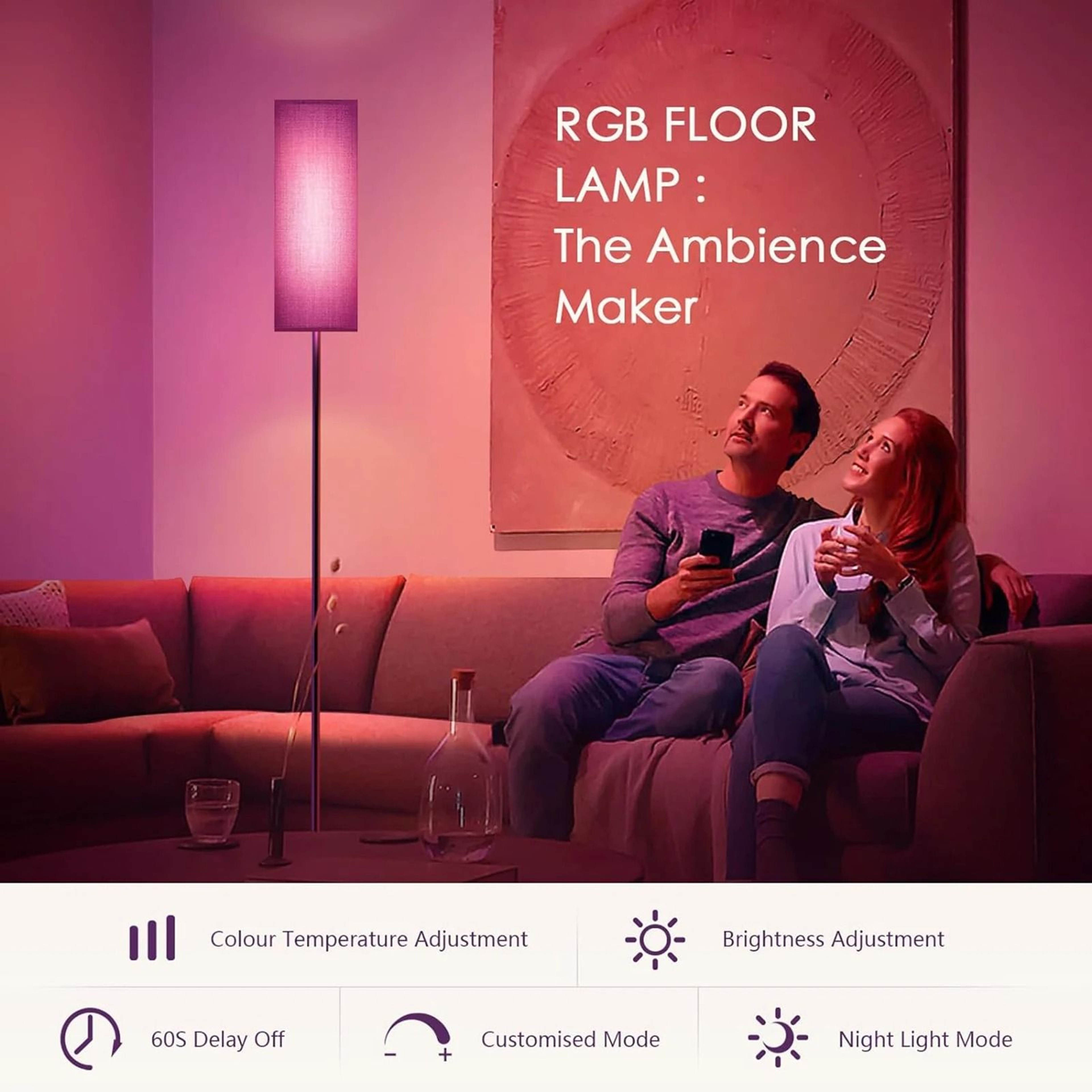 Modern Tall Floor Lamp For Living Room Bedroom And Study 3