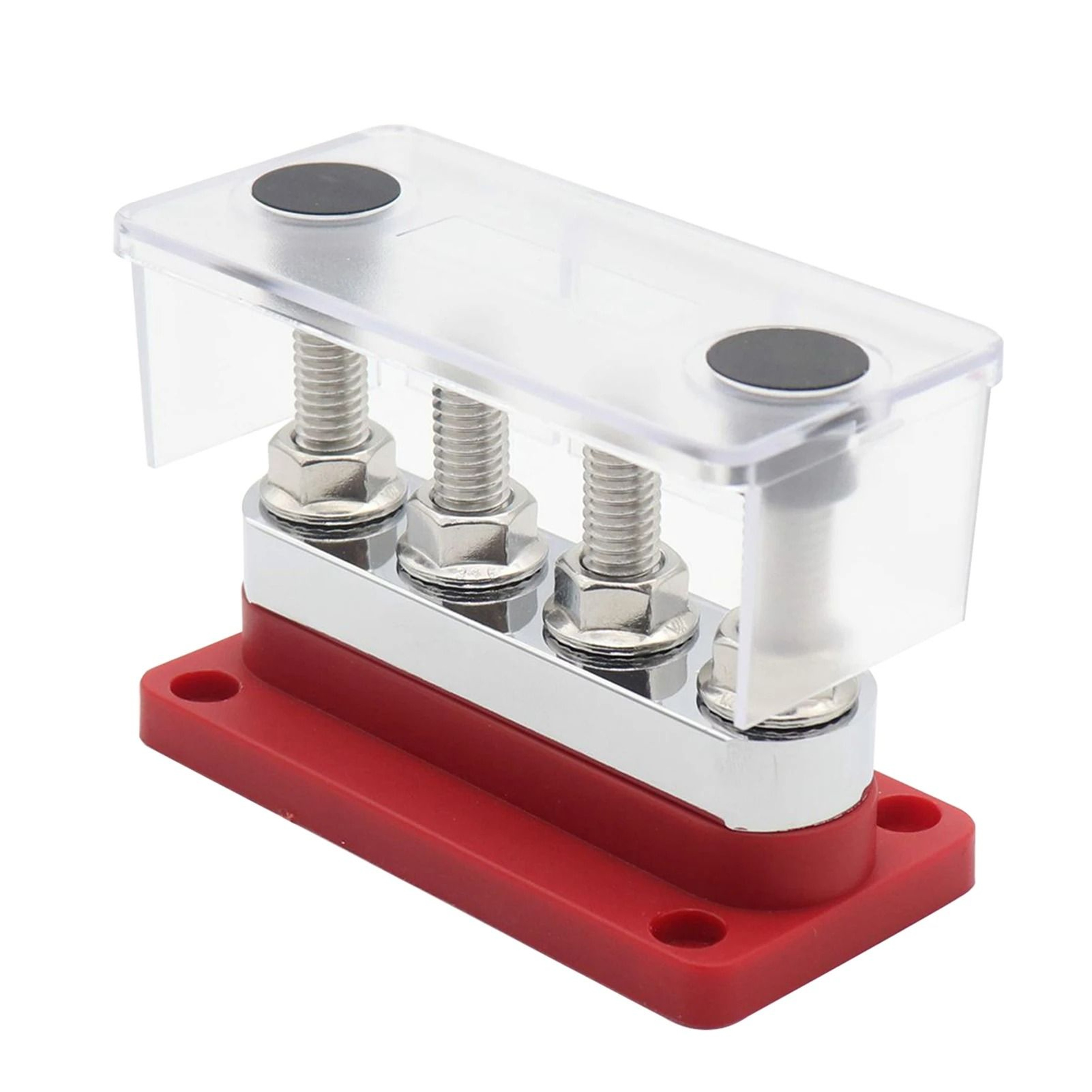 600A 48V DC Power Distribution Bus Bar With 4 Terminal Posts 2