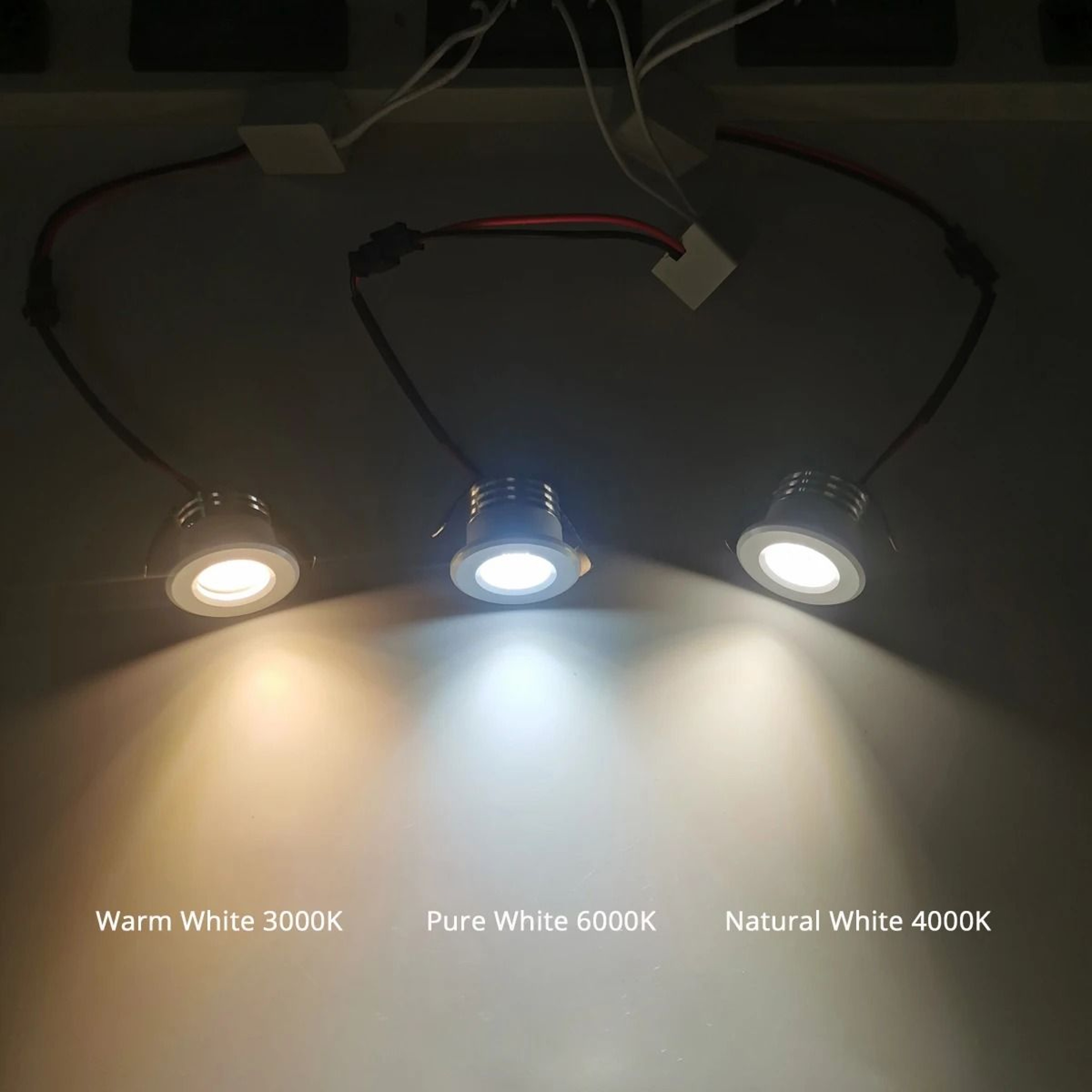 3W Mini COB LED Recessed Downlight 30mm For Cabinet Lighting 3