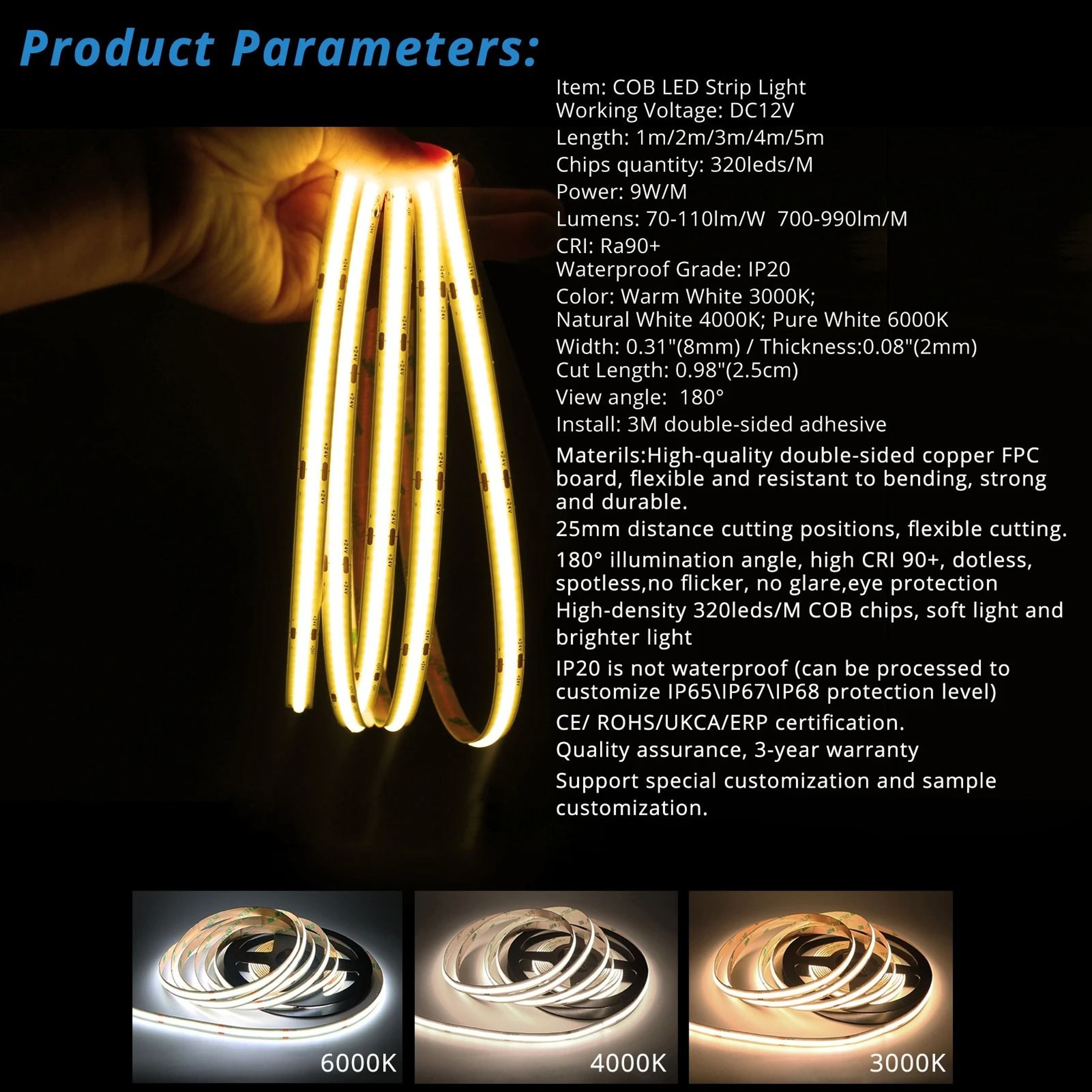 Motion Sensor LED Strip Light For Under Bed And Stair Lighting 8