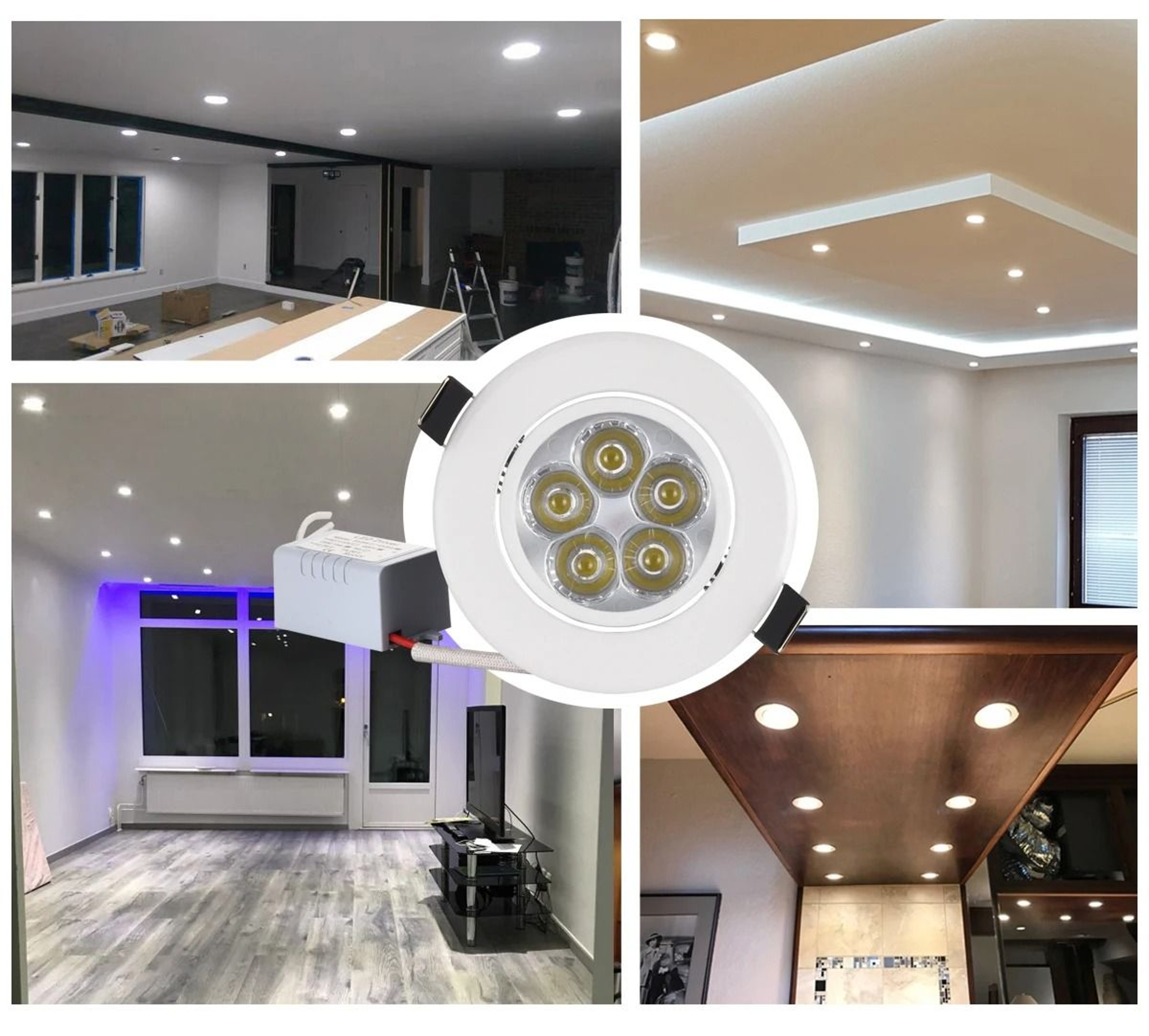 70mm 90mm LED Recessed Ceiling Spotlight For Modern Home Lighting 6