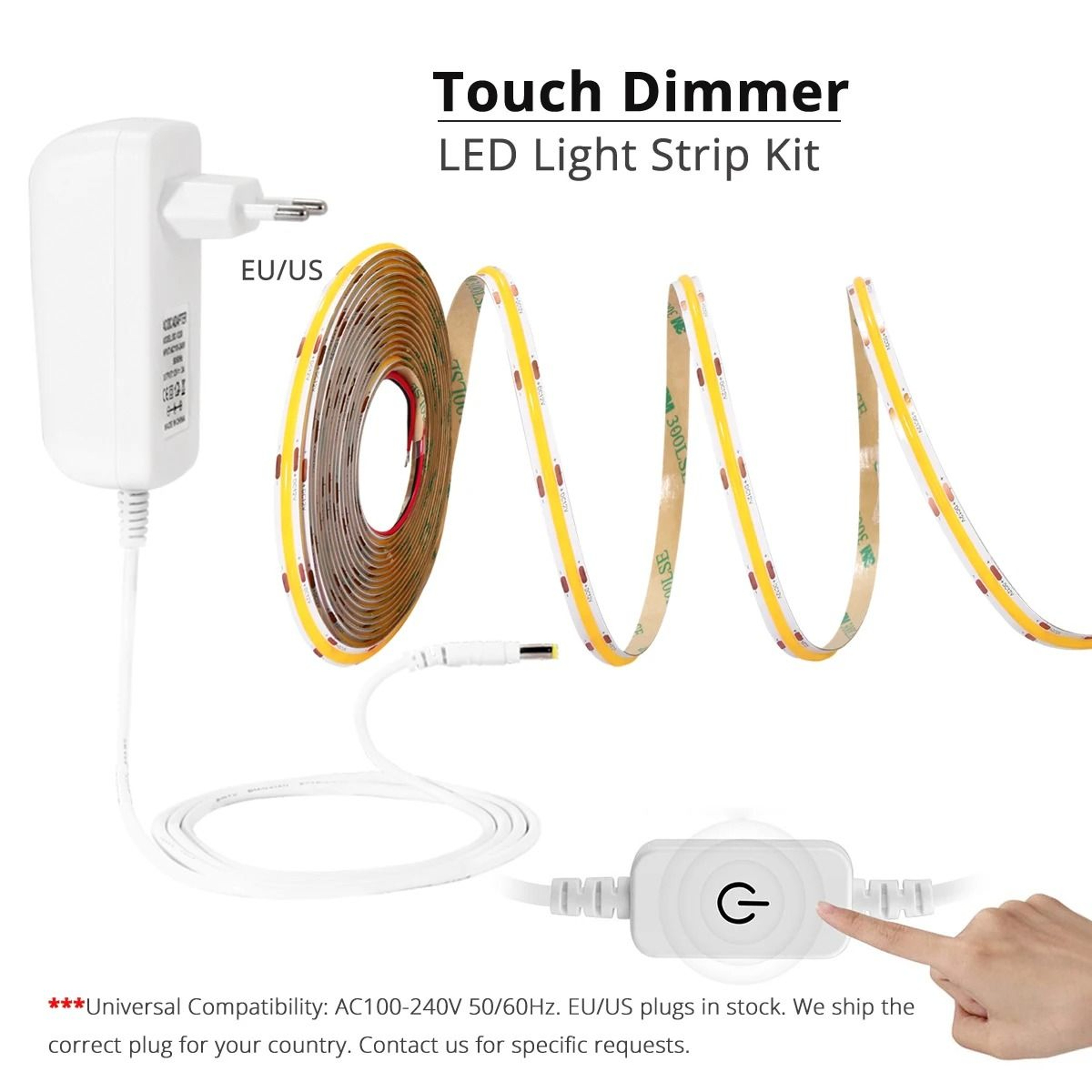12V COB LED Strip Light With Remote And Motion Sensor Options 5