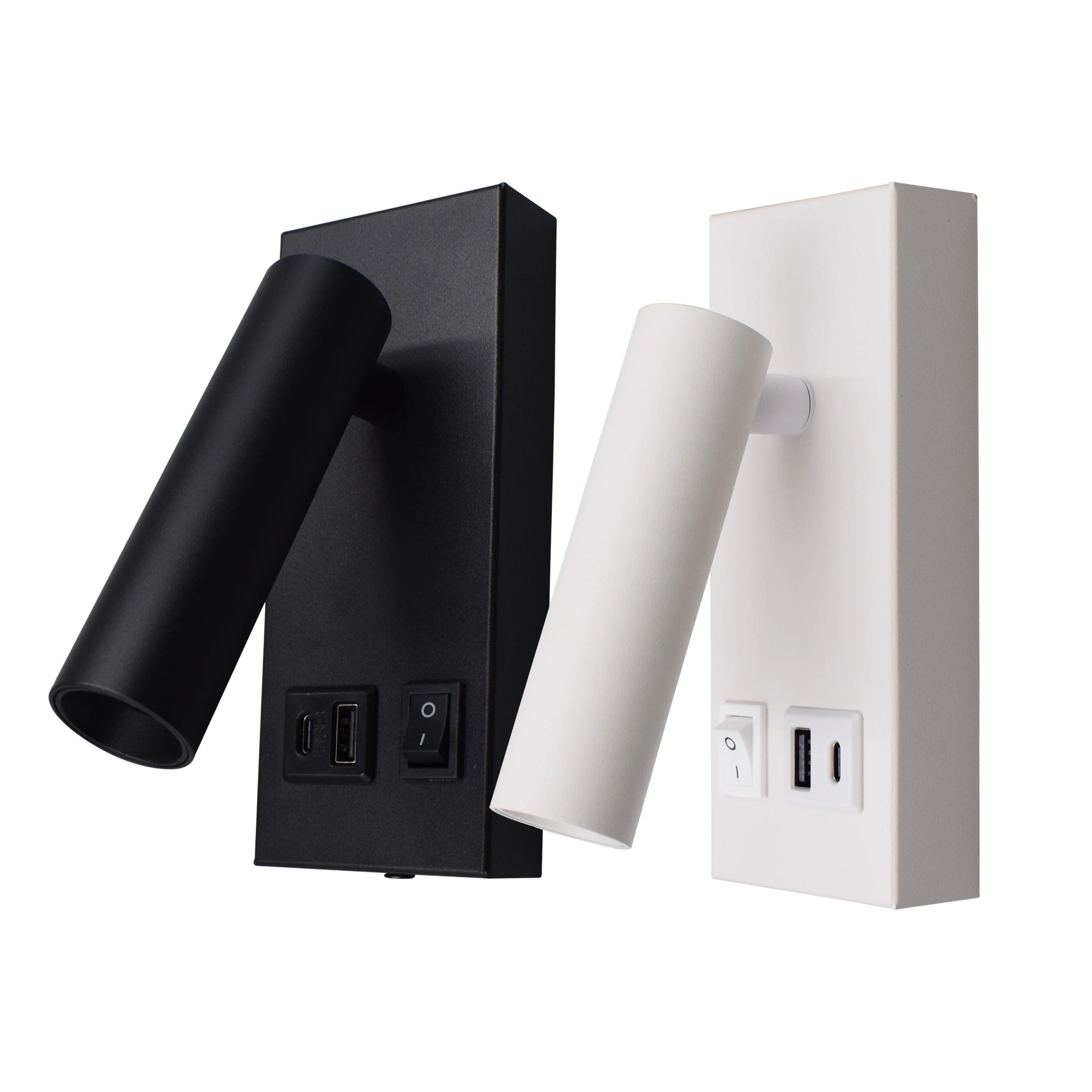 Adjustable Bedside Reading Wall Lamp With USB And TypeC Charging 0