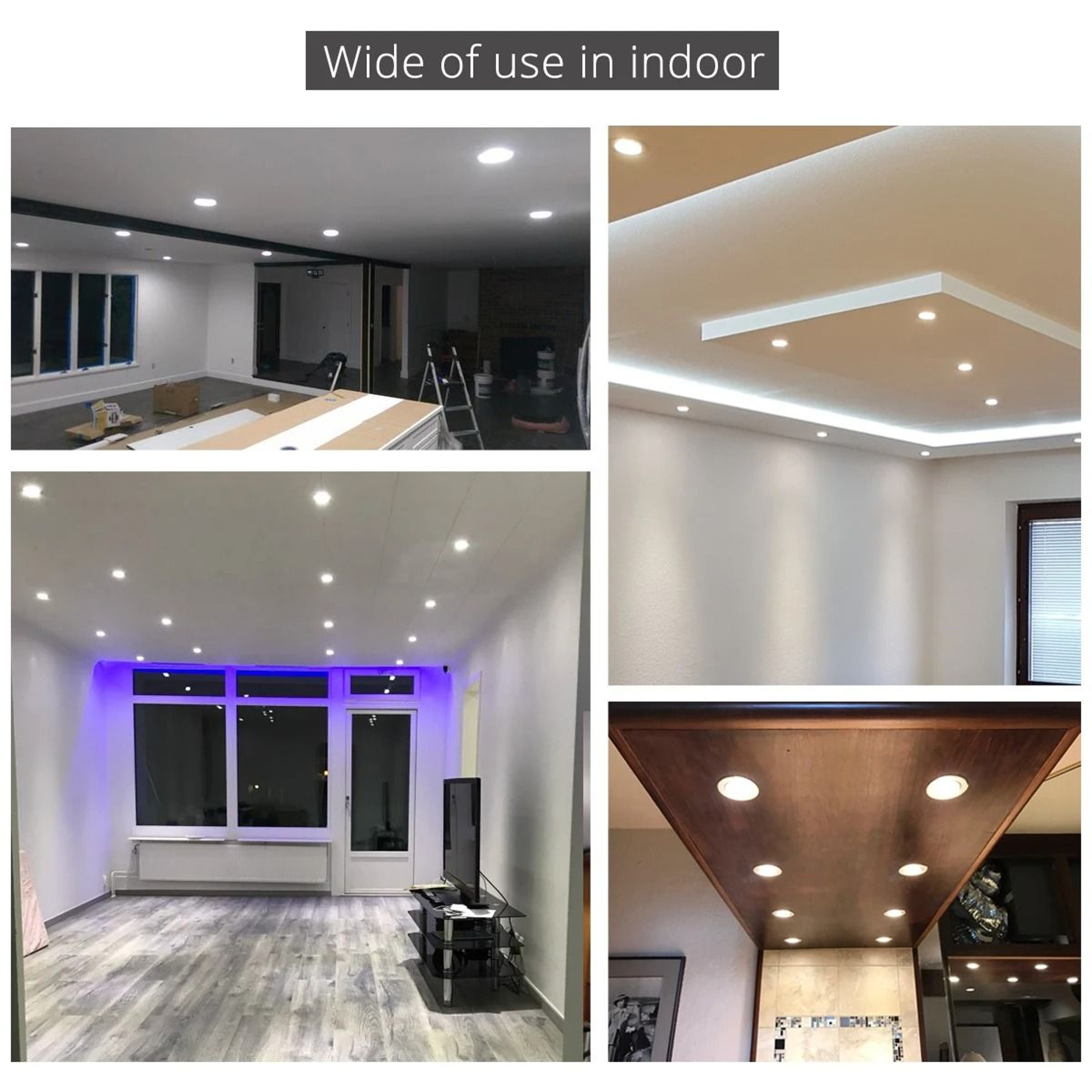 COB LED Recessed Ceiling Spotlight With 70mm 90mm Cutout 4