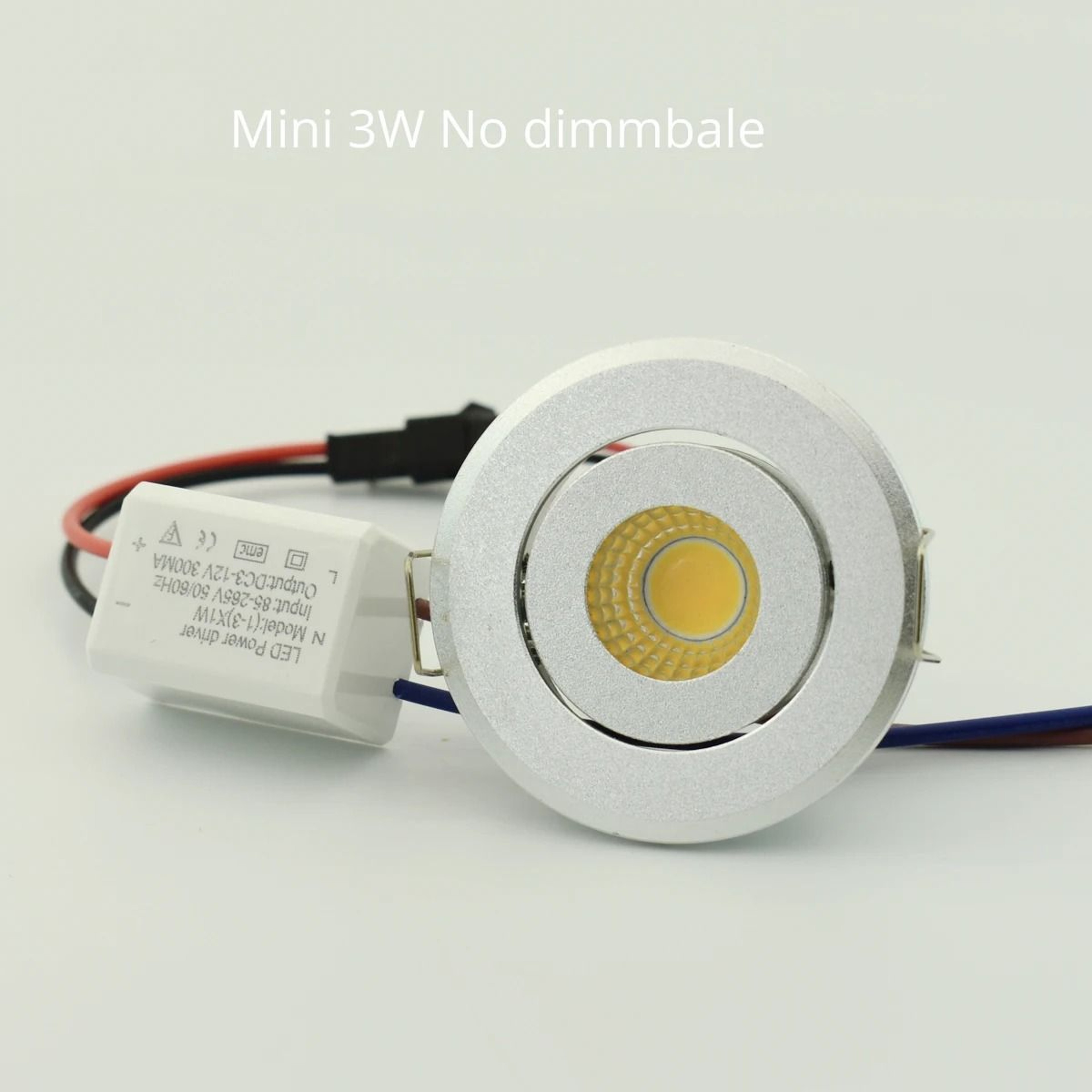 10 Pack Mini LED Recessed Downlights 1W 3W Silver Aluminum 2