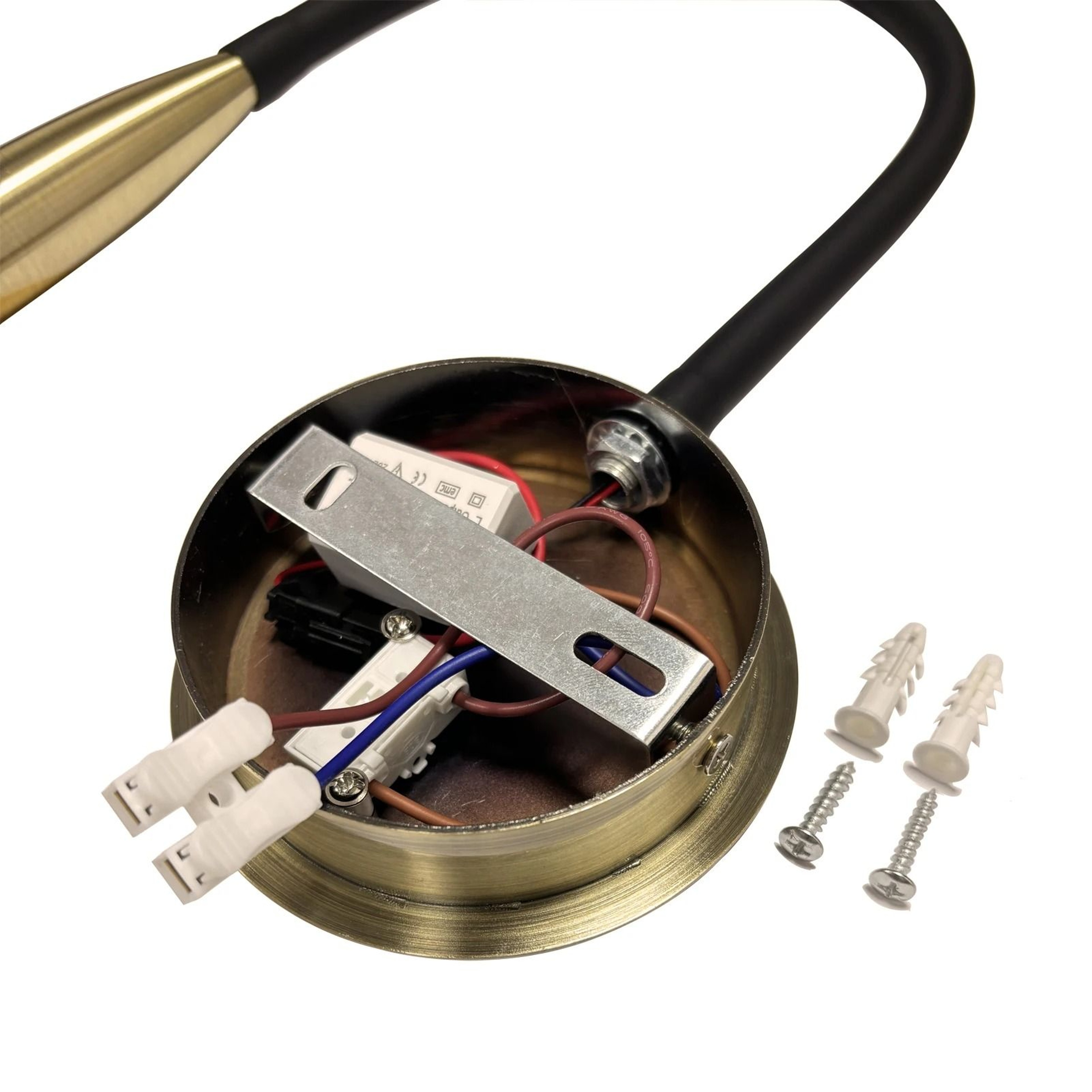 3W Flexible LED Bedside Reading Wall Lamp Bronze Black 5