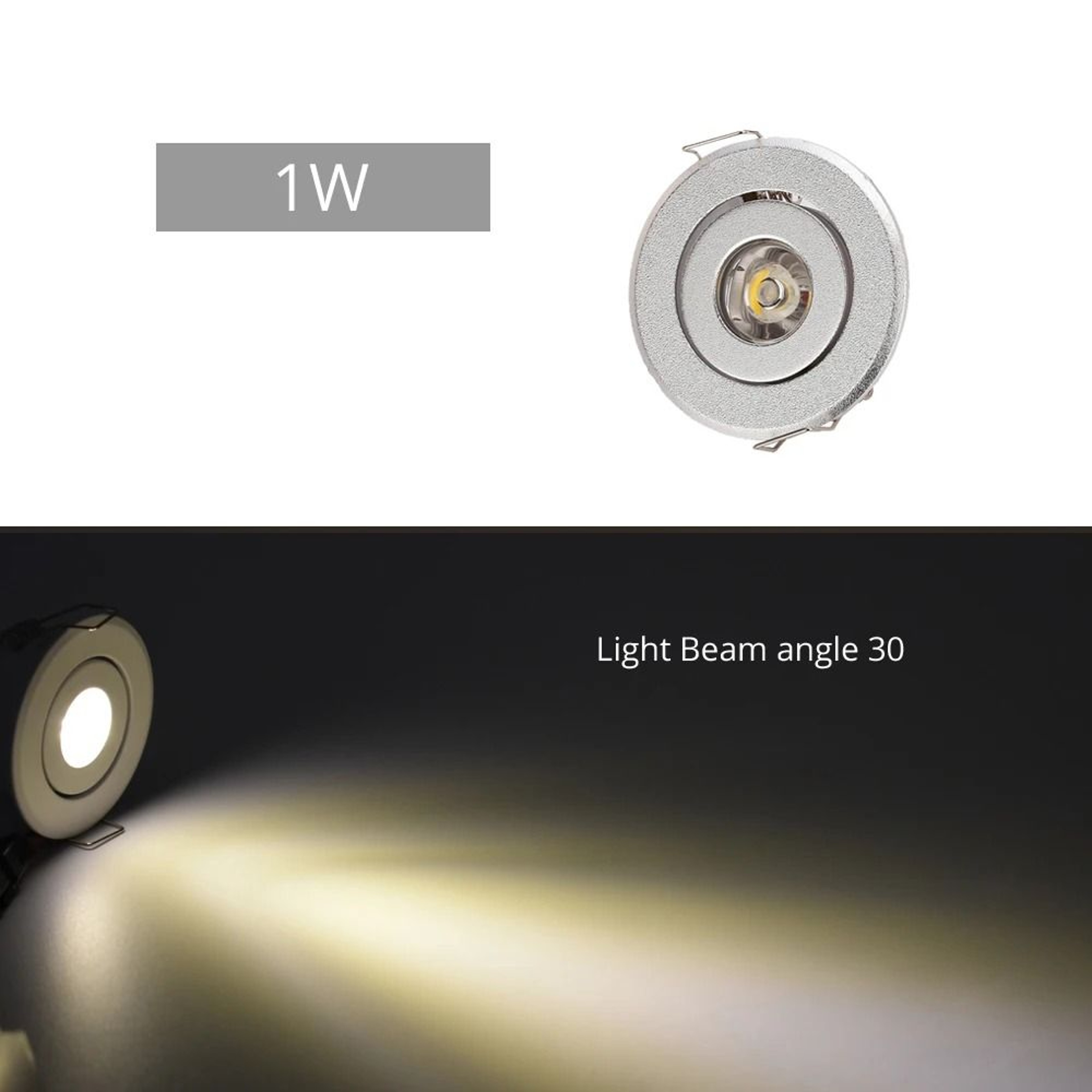 10 Pack Mini LED Recessed Cabinet Downlights 1W 3W 1