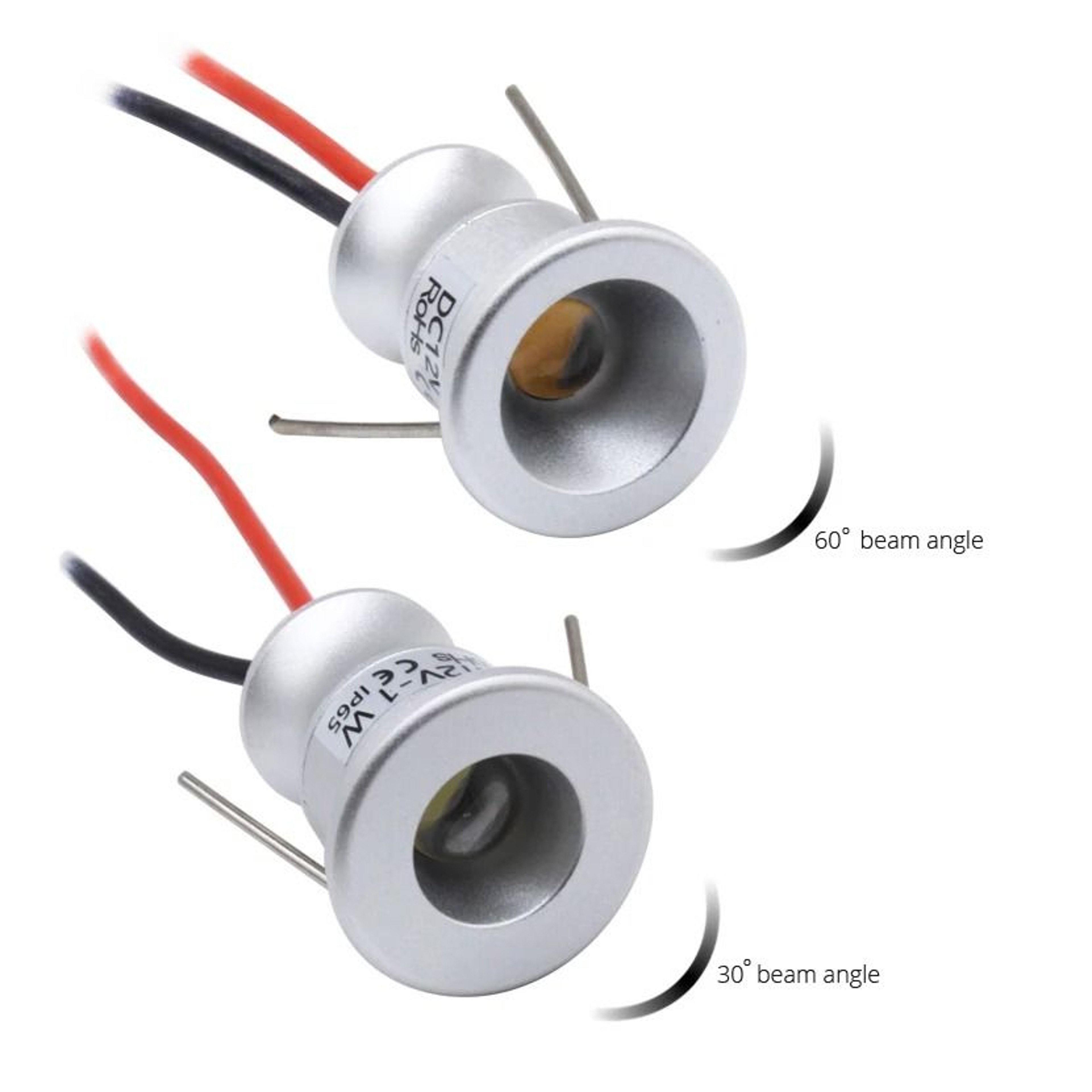10 Pack 1W IP65 Waterproof Mini LED Cabinet Spotlights 7