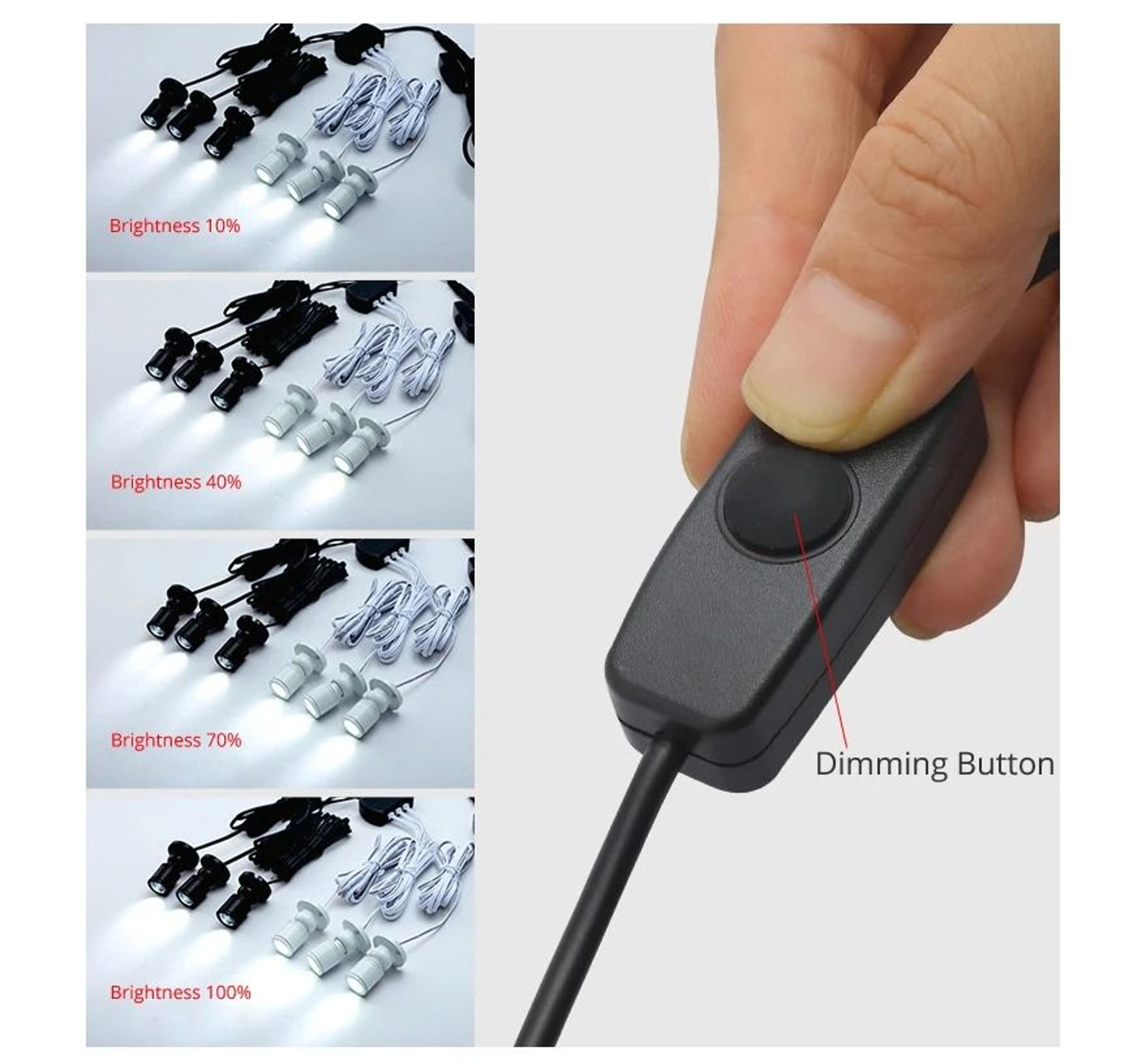 1W USB Mini LED Dimmable Spotlight For Display Cabinets 5