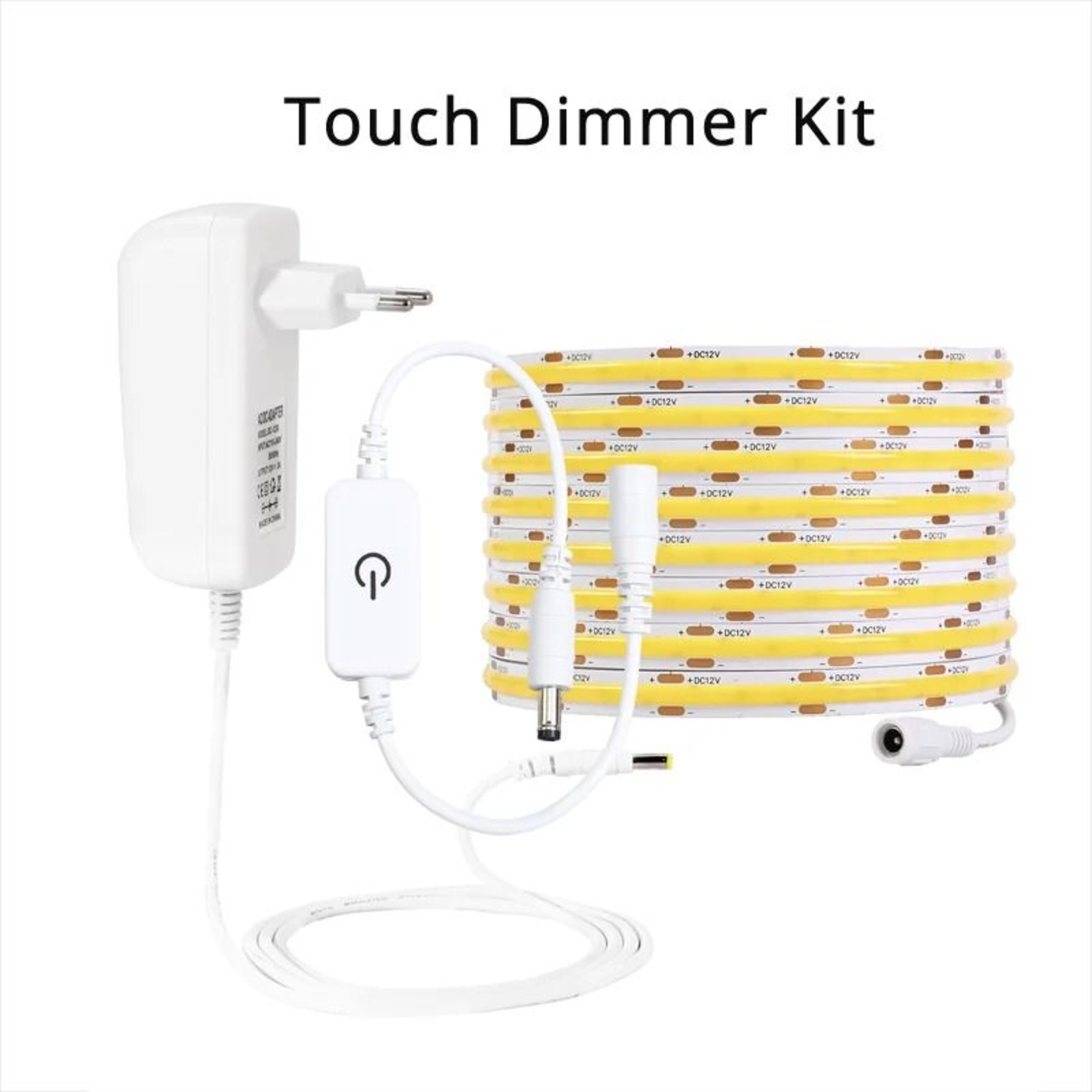 PIR Motion Sensor LED Strip Light Kit With Touch Dimmer 6