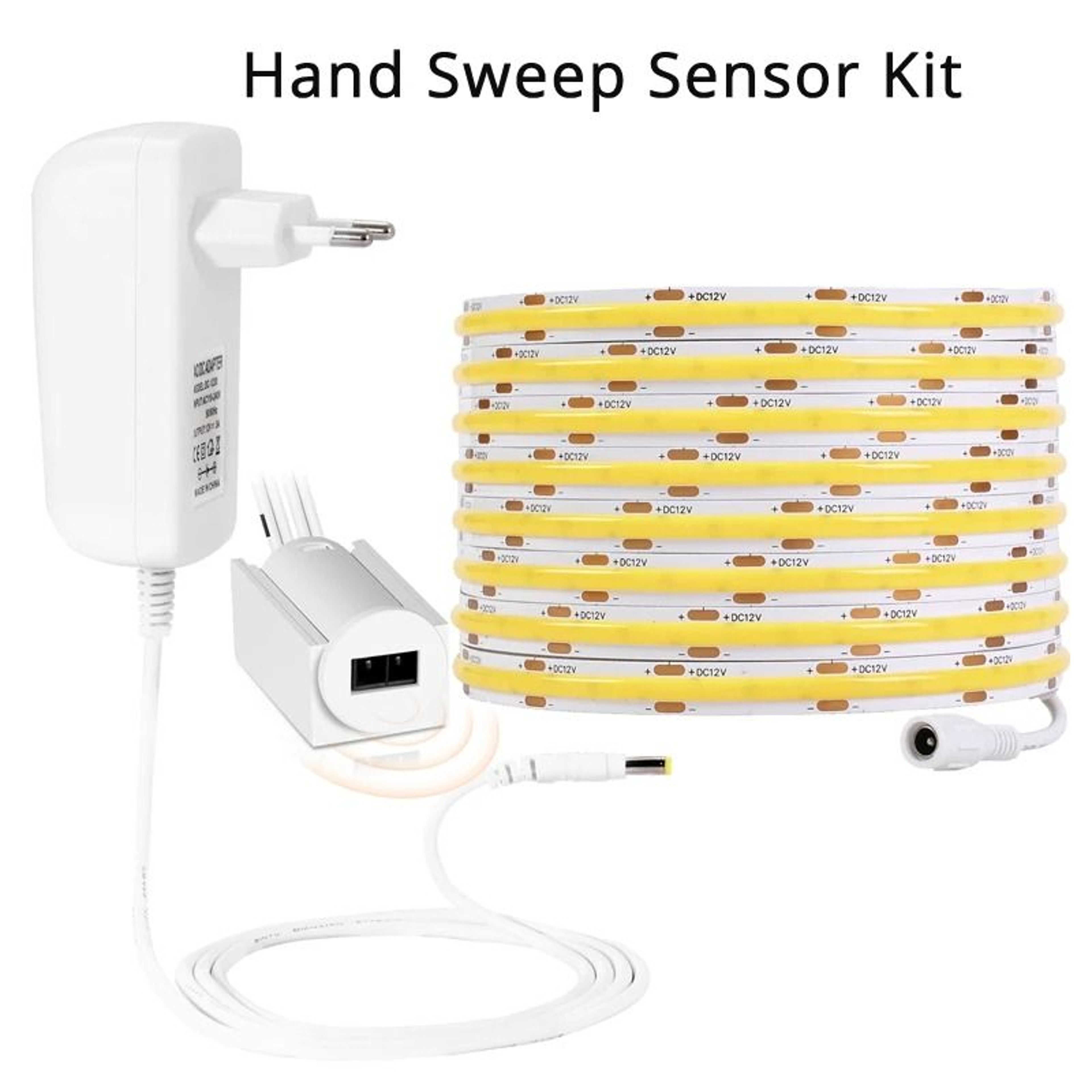 PIR Motion Sensor LED Strip Light Kit With Touch Dimmer 5