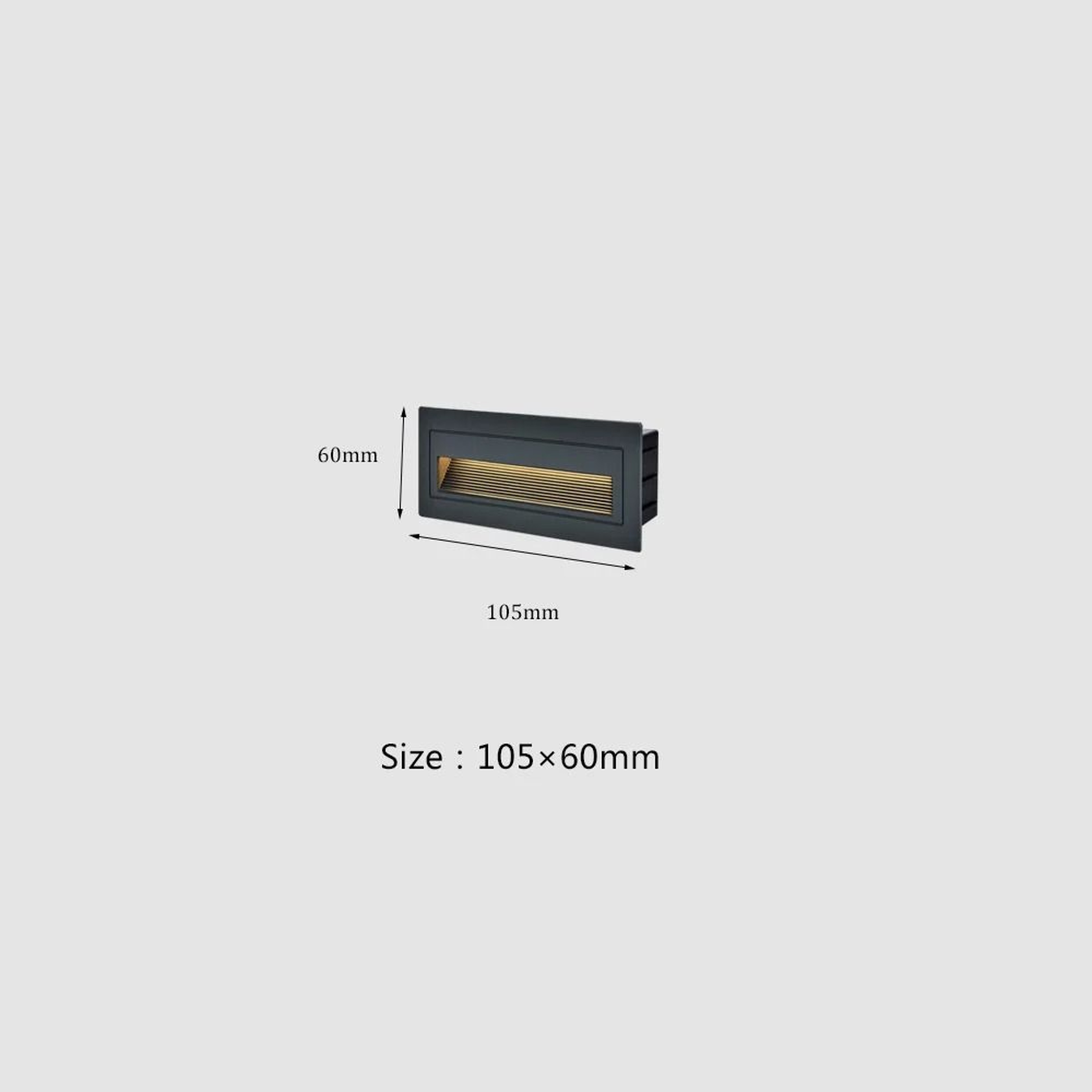 Waterproof Recessed LED Stair Step Lights For Outdoor Walls And Pathways 1