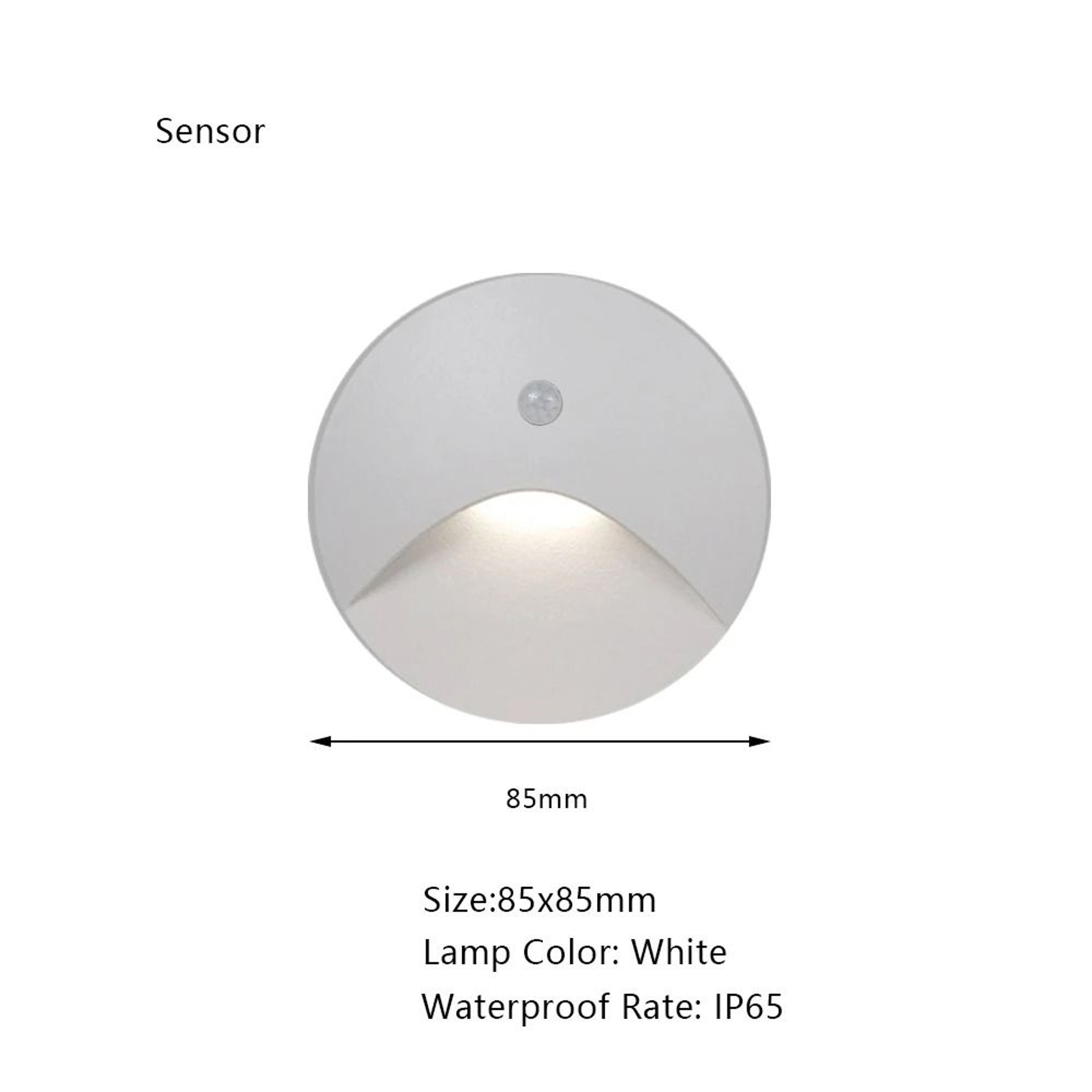 Recessed LED Stair Light With Motion Sensor For Indoor And Outdoor Walls 3