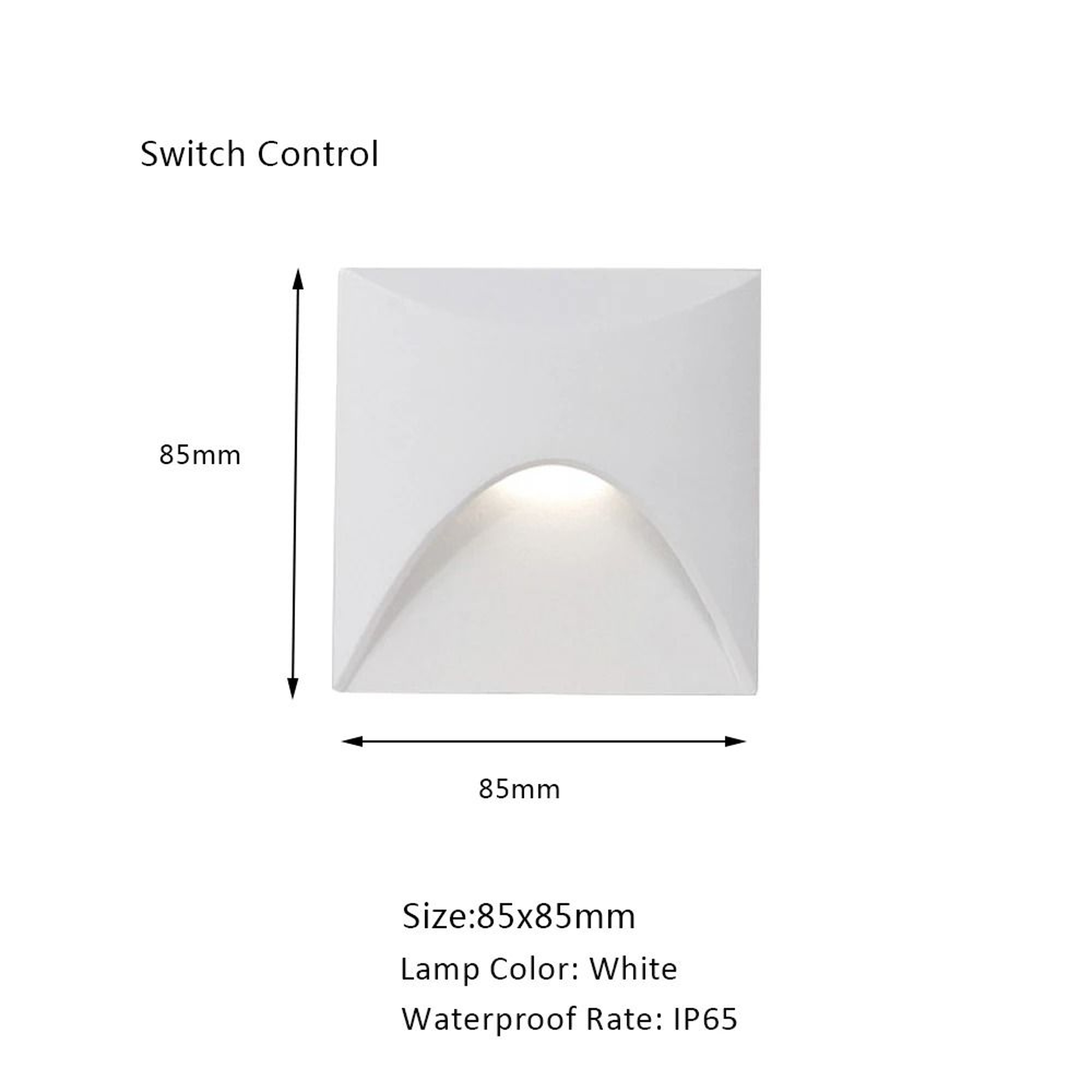 Recessed LED Stair Light With Motion Sensor For Indoor And Outdoor Walls 4