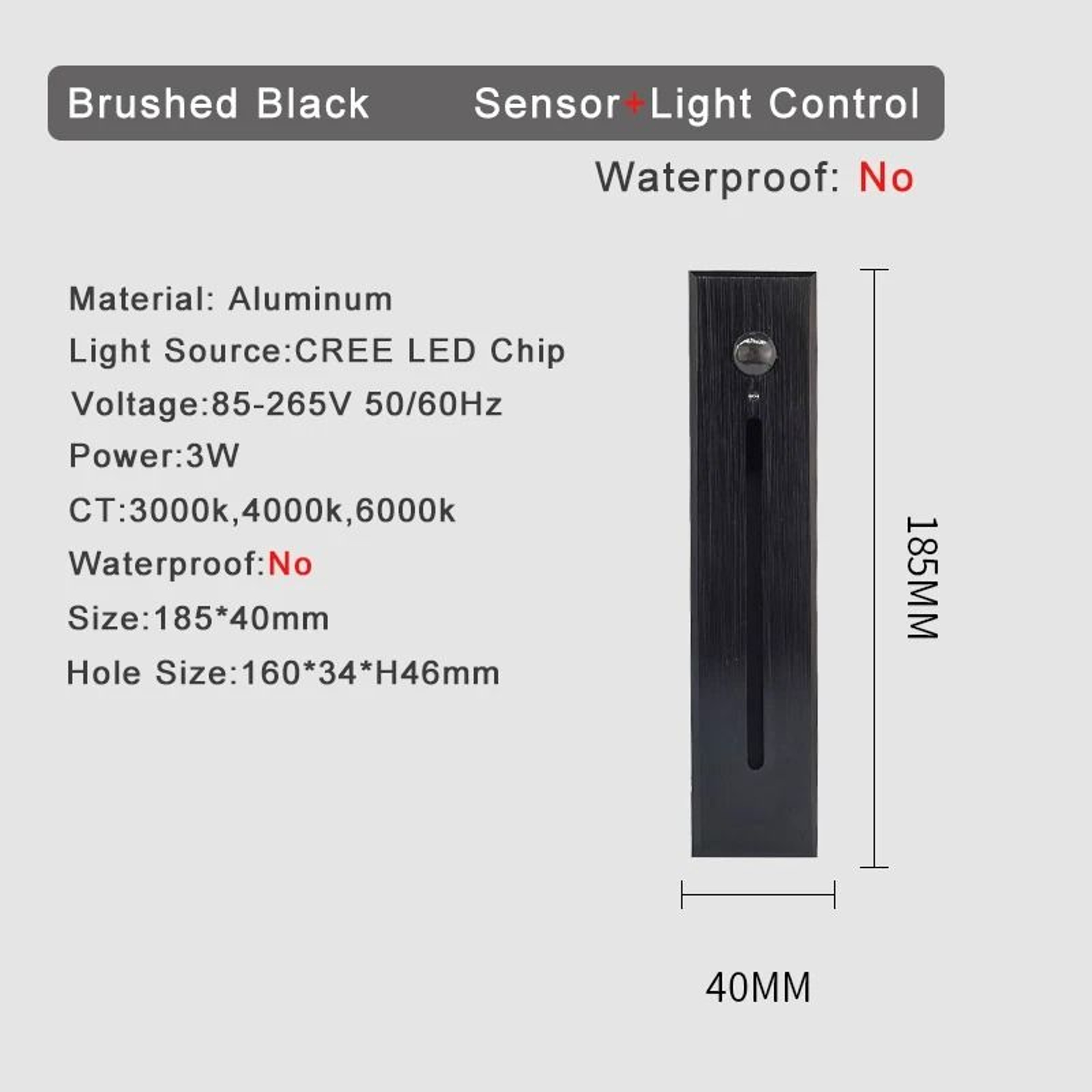 3W Recessed LED Stair Light With Smart Motion Sensor 10