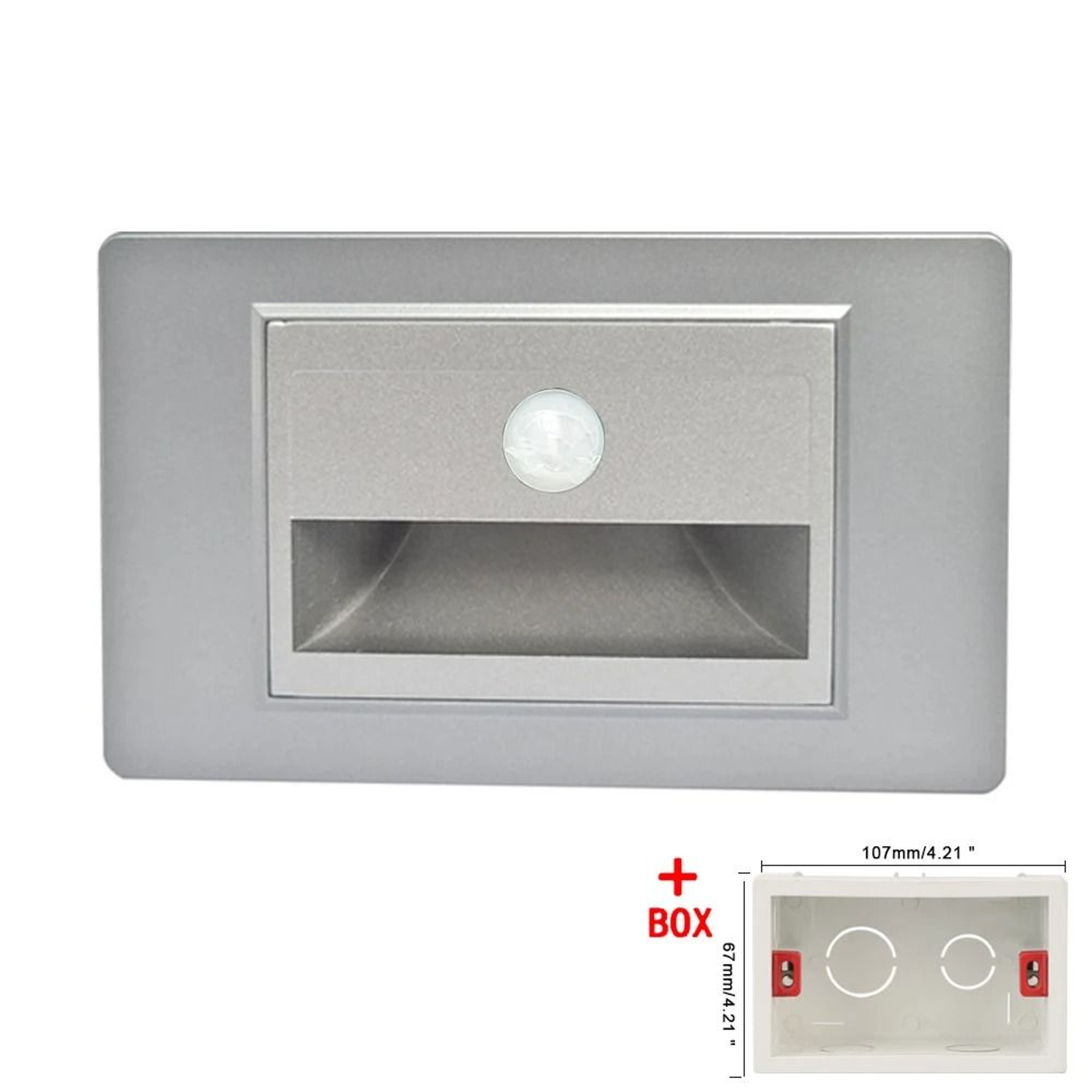 Recessed LED Step Light With PIR Motion Sensor For Stairs And Closets 15