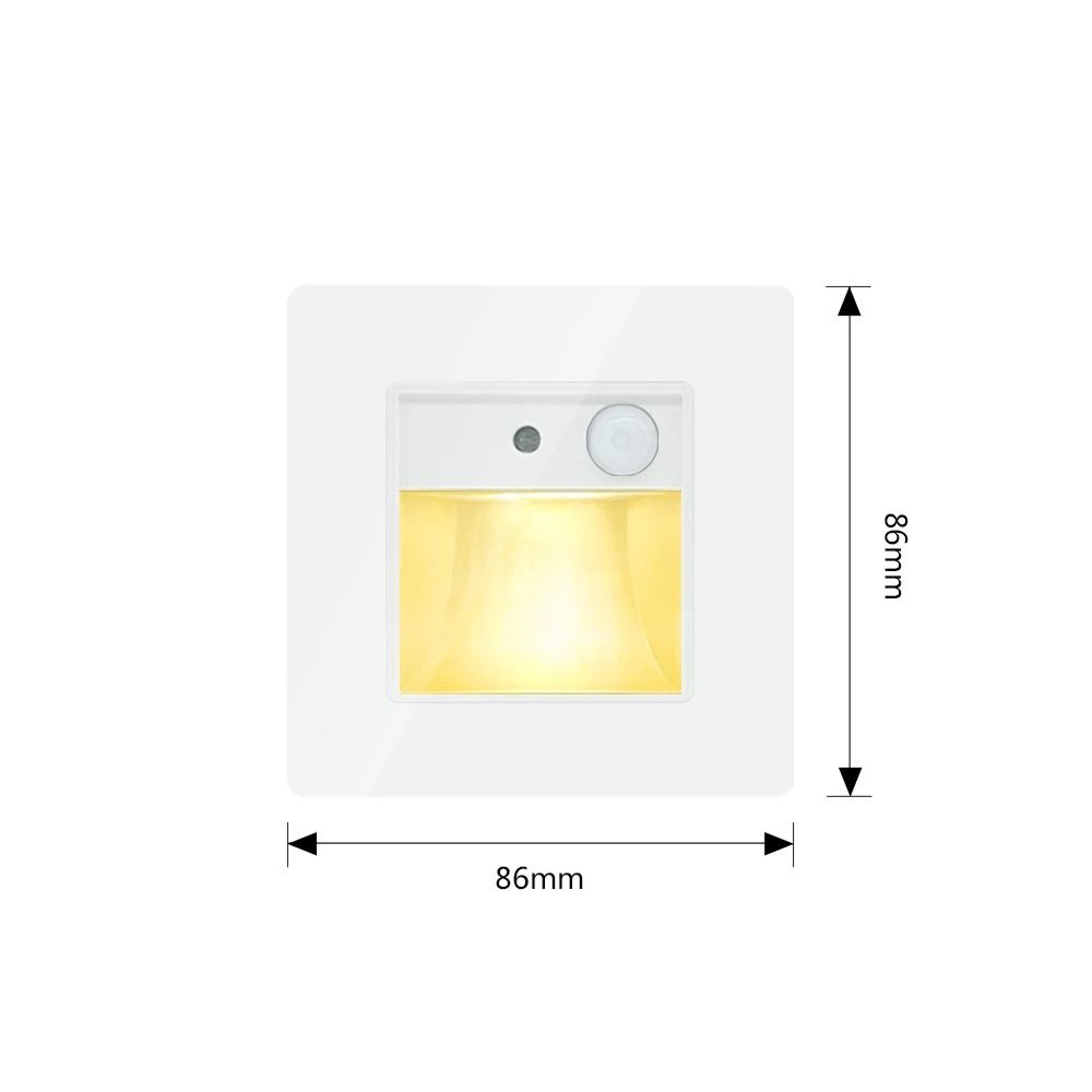 2W 3W Recessed LED Stair Light With PIR Motion Sensor 2