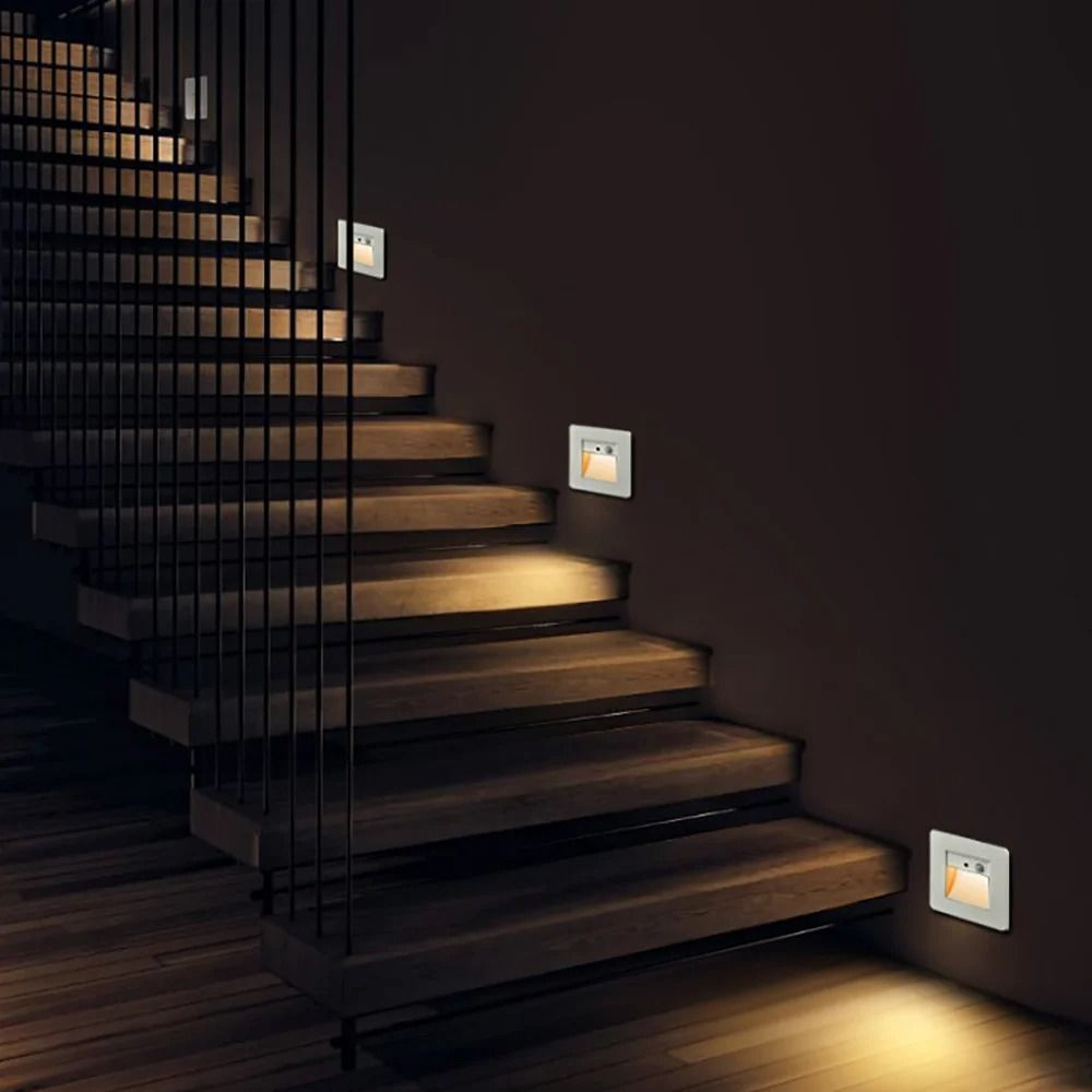 2W 3W Recessed LED Stair Light With PIR Motion Sensor 11