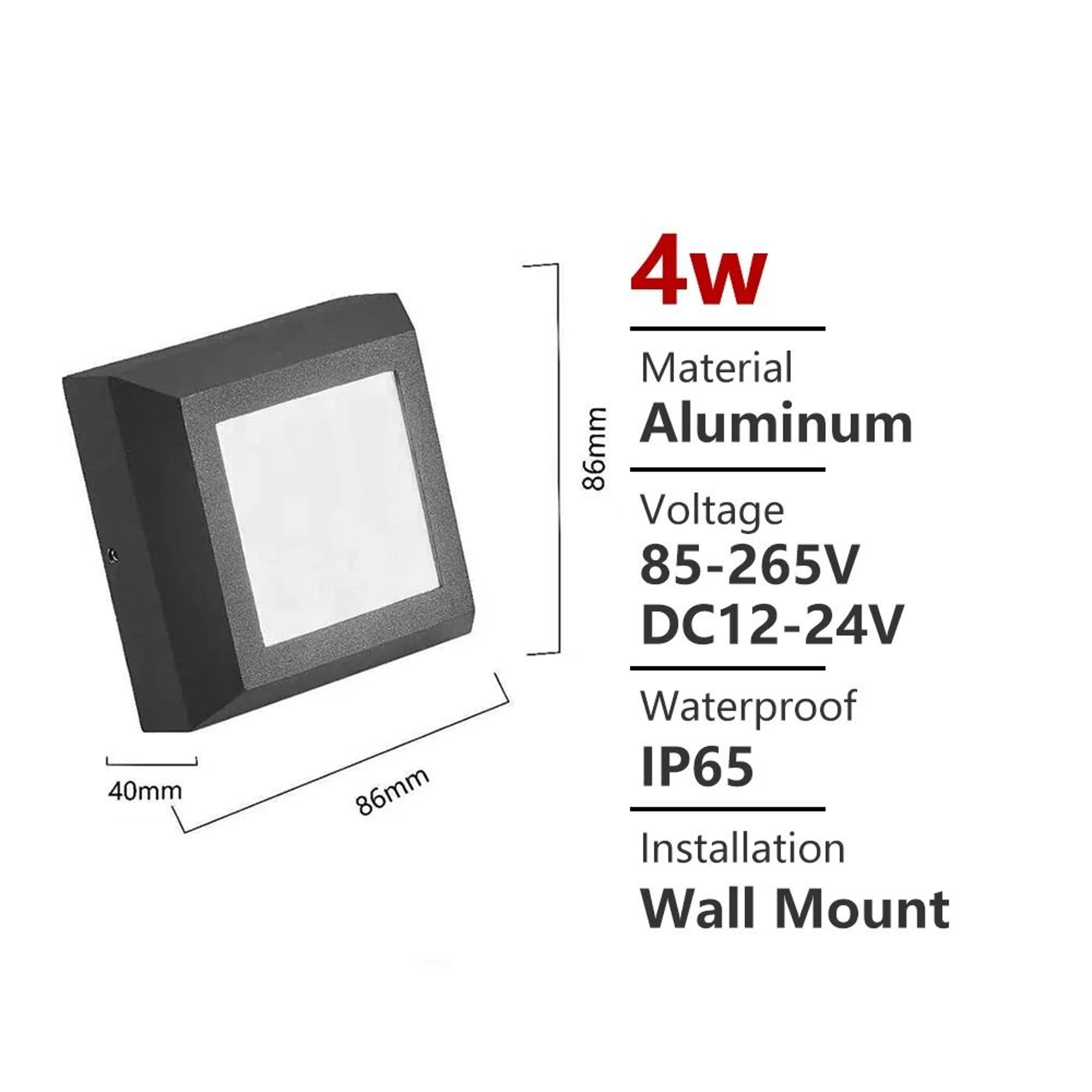 Waterproof Outdoor LED Stair Step Wall Light For Garden And Balcony 2