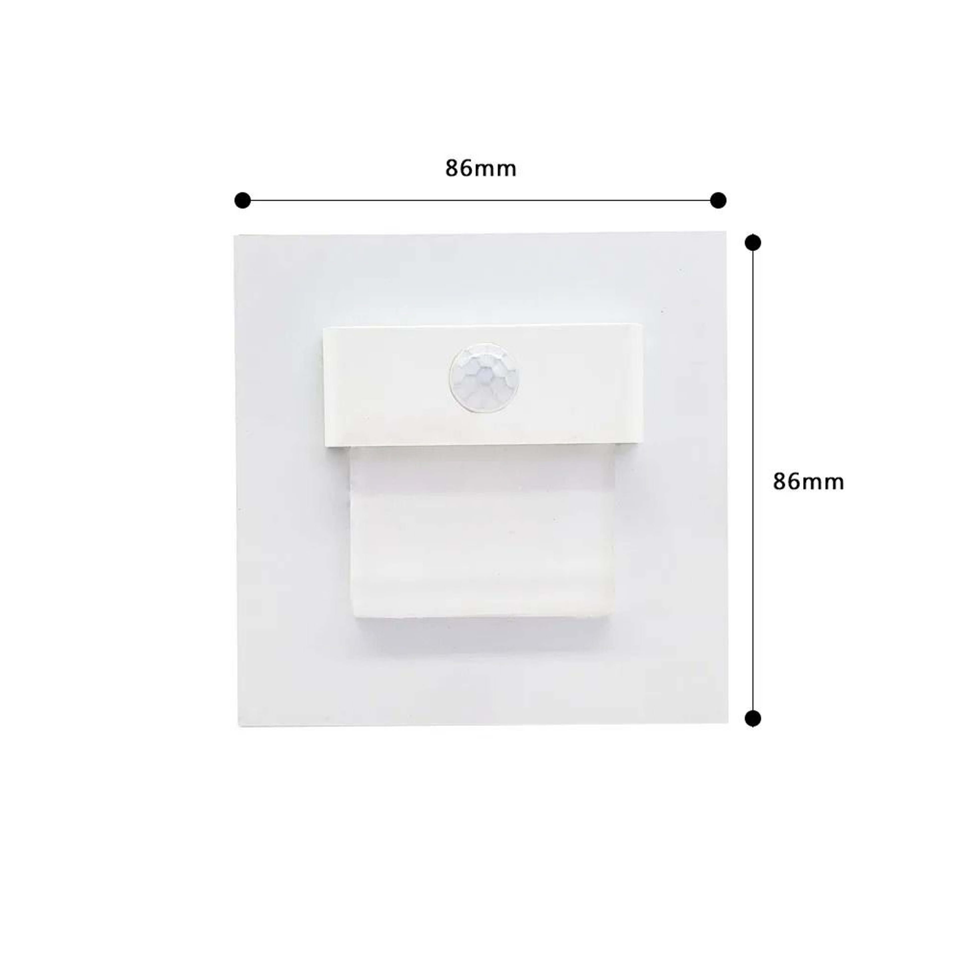Recessed LED Stair Step Light With Motion Sensor And Mounting Box 13