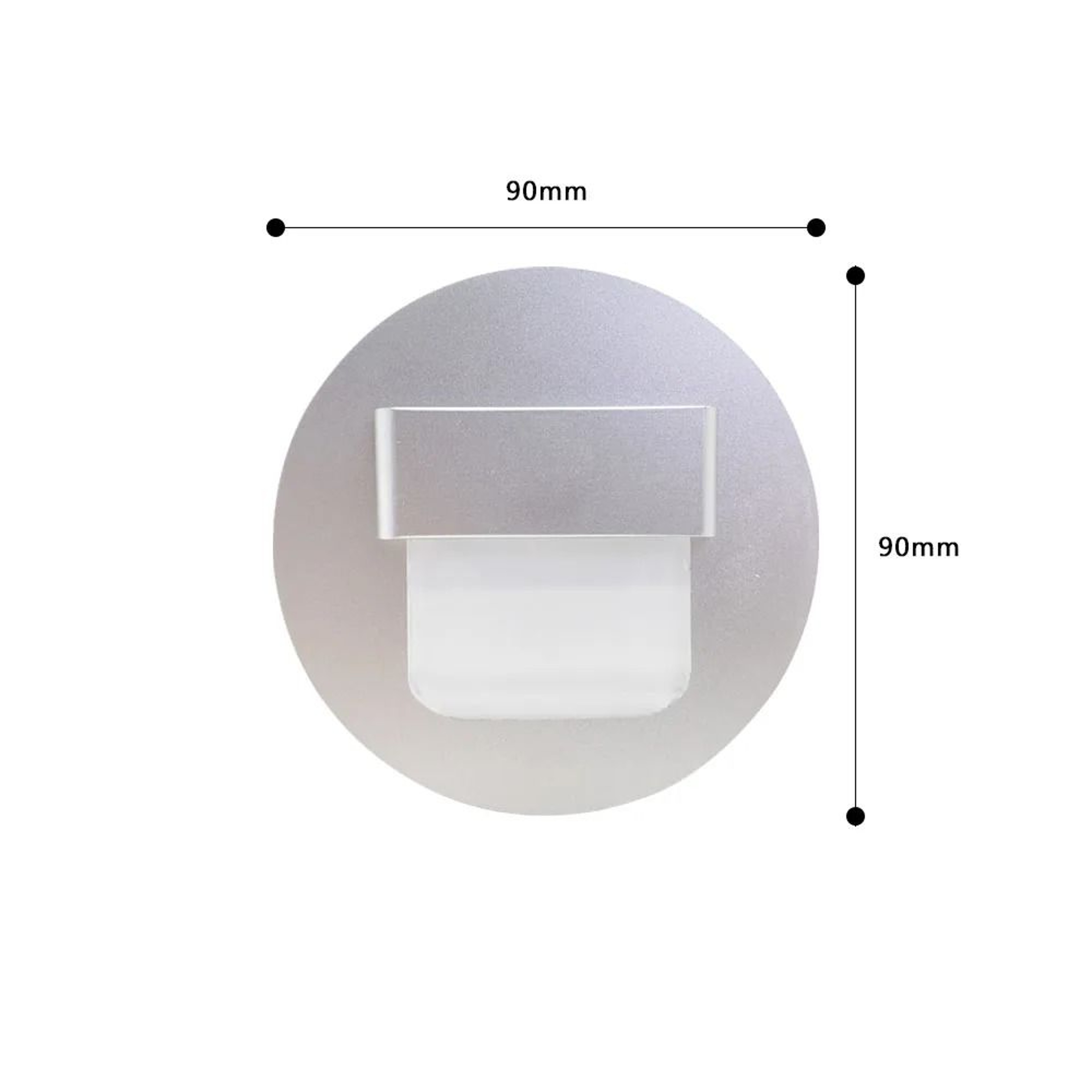 Recessed LED Stair Step Light With Motion Sensor And Mounting Box 3