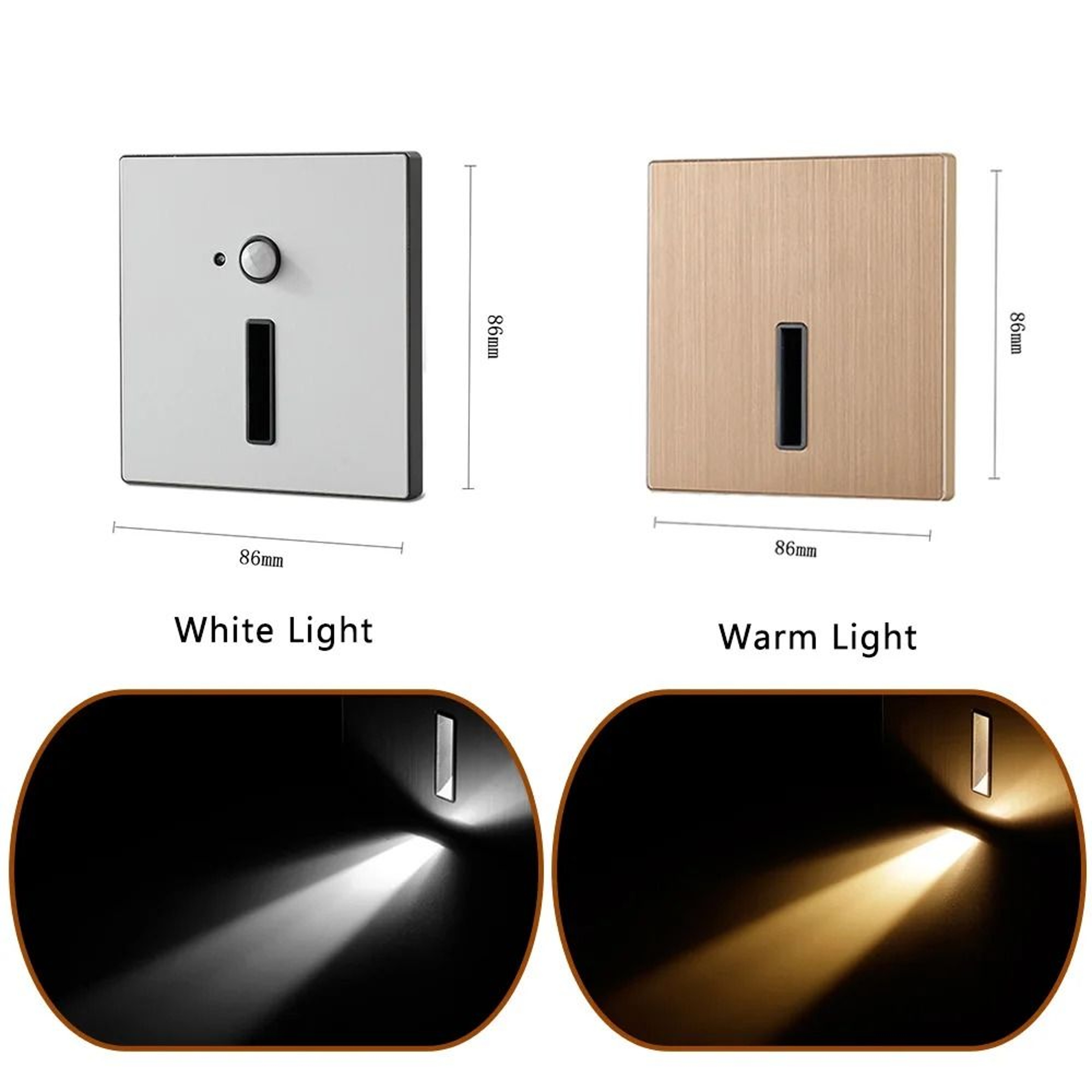 Automatic Recessed LED Stair Light With Motion Sensor For Bedroom And Closet 0