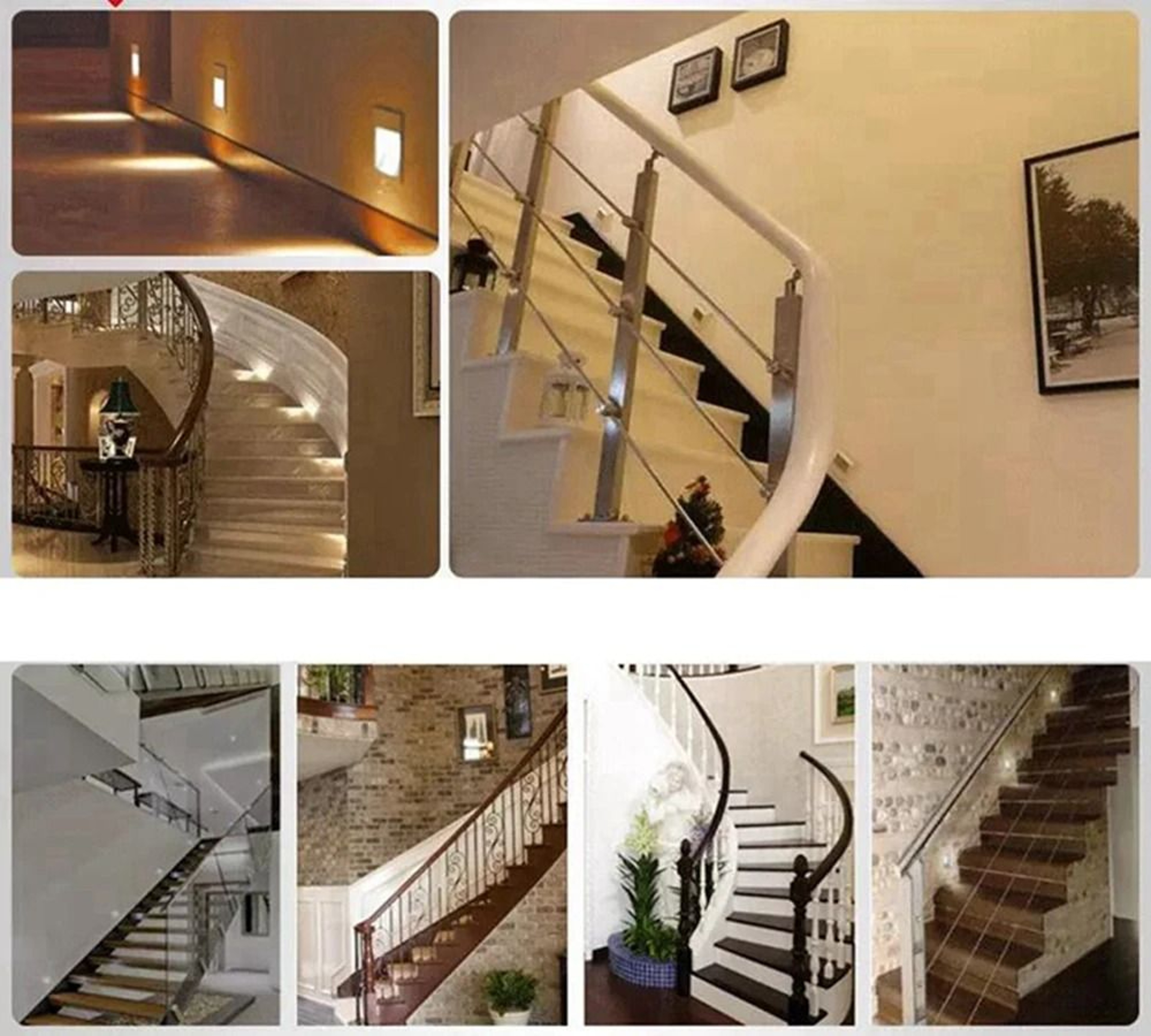 2W 3W Recessed LED Stair Step Wall Light For Bathroom And Hallway 9