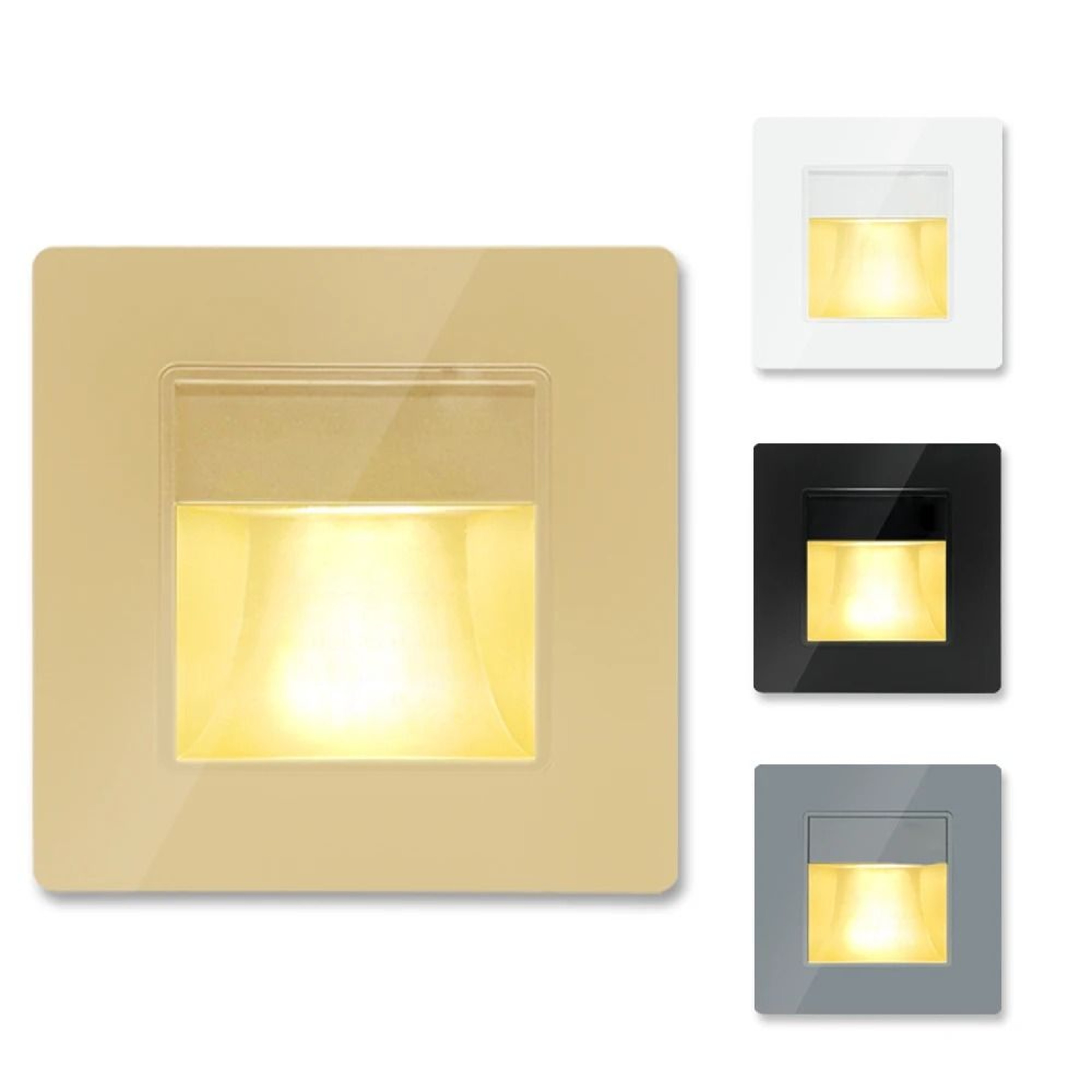 2W 3W Recessed LED Stair Step Wall Light For Bathroom And Hallway 0