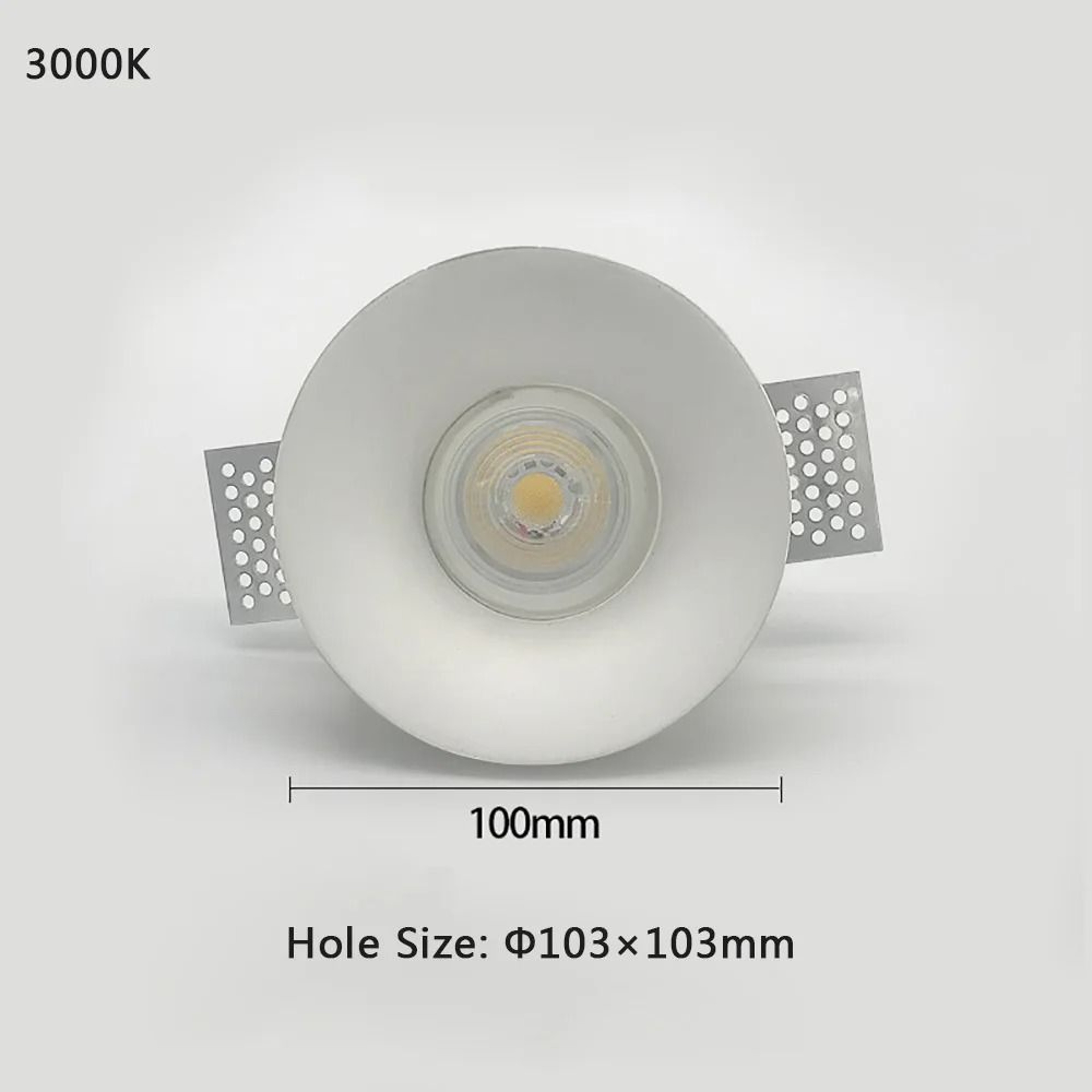 Modern Gypsum Recessed LED Ceiling Spotlight For Living Room And Hallway 1