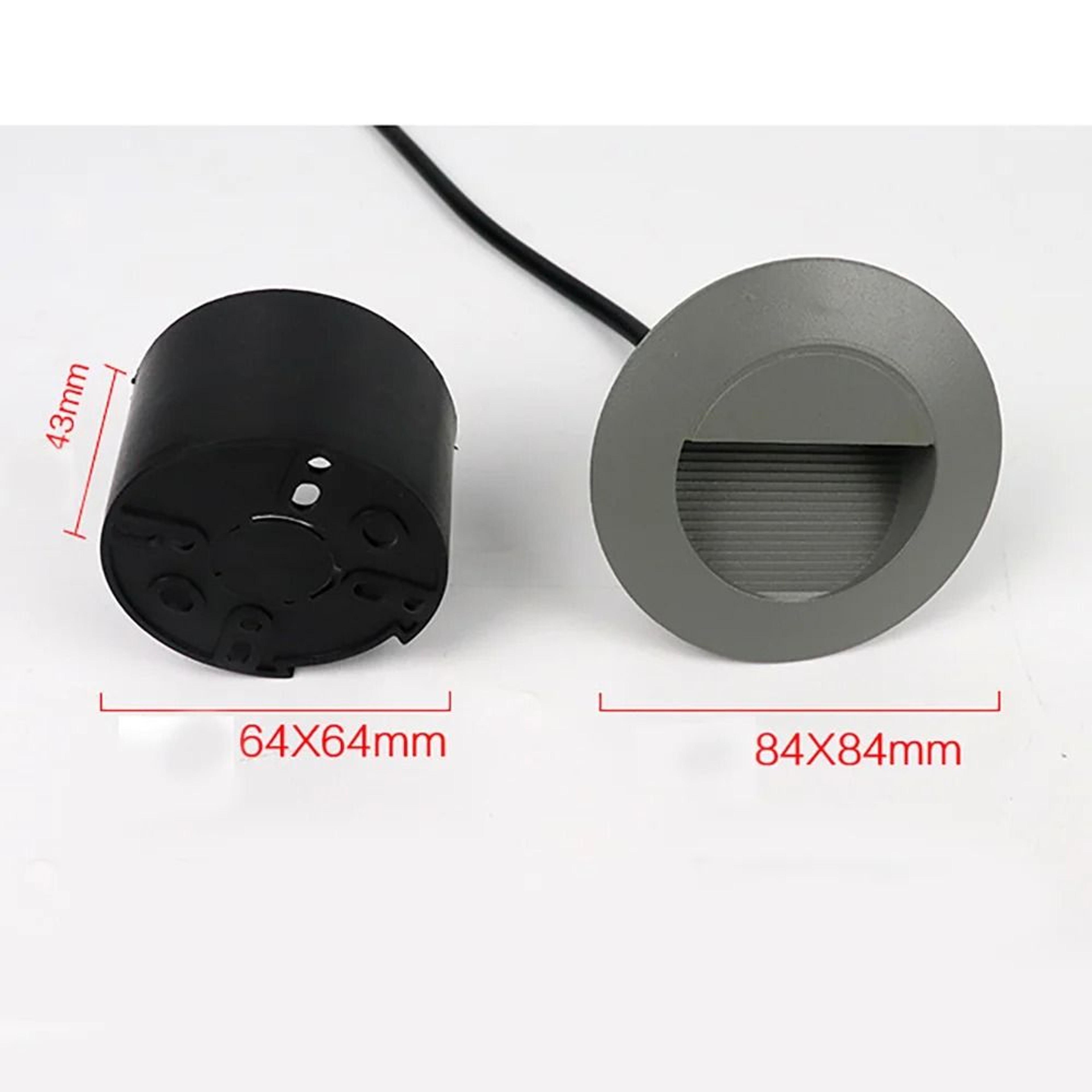 3W Waterproof Round LED Stair Step Wall Light For Outdoor Spaces 7