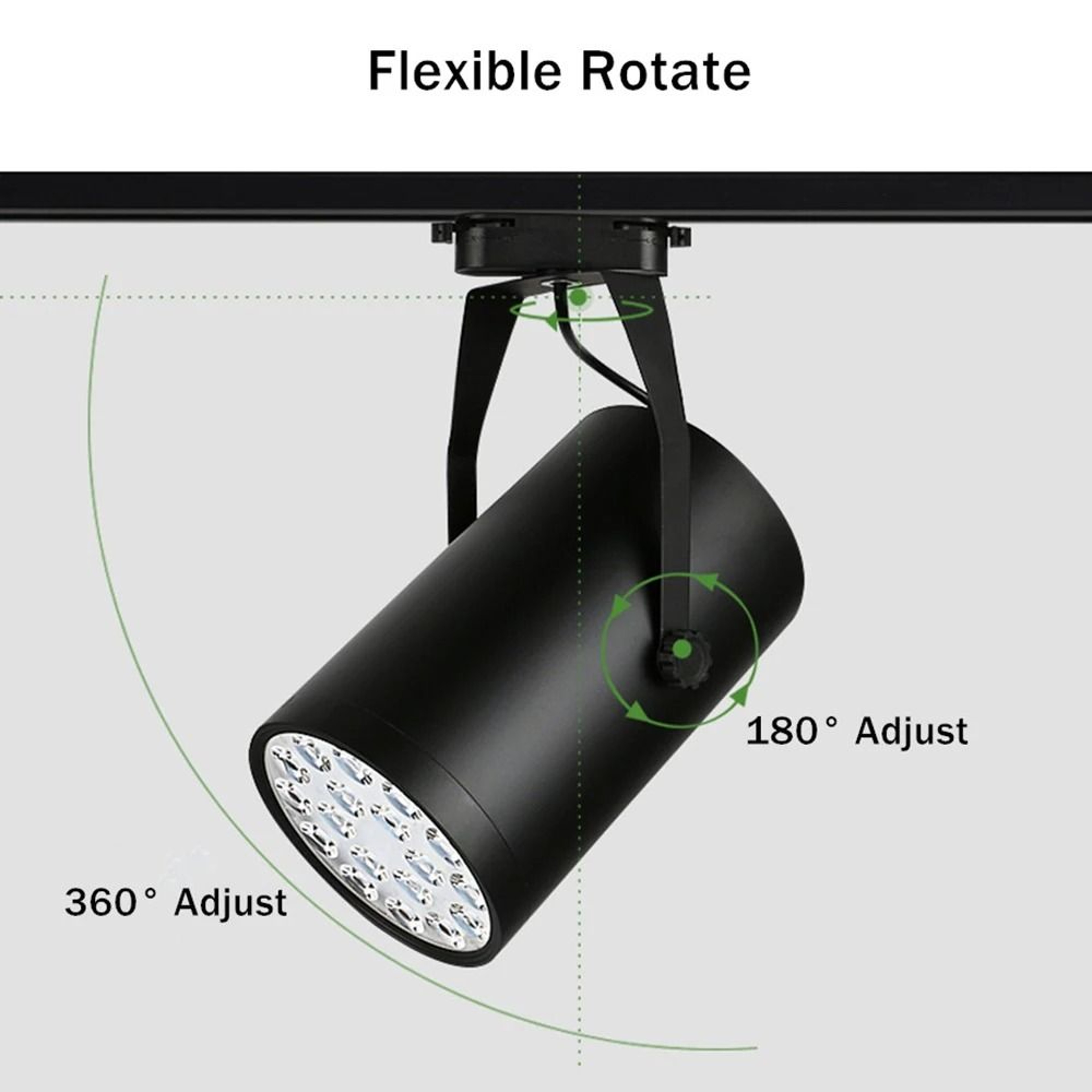 Adjustable COB LED Track Spotlight For Home Shop And Hotel Lighting 3