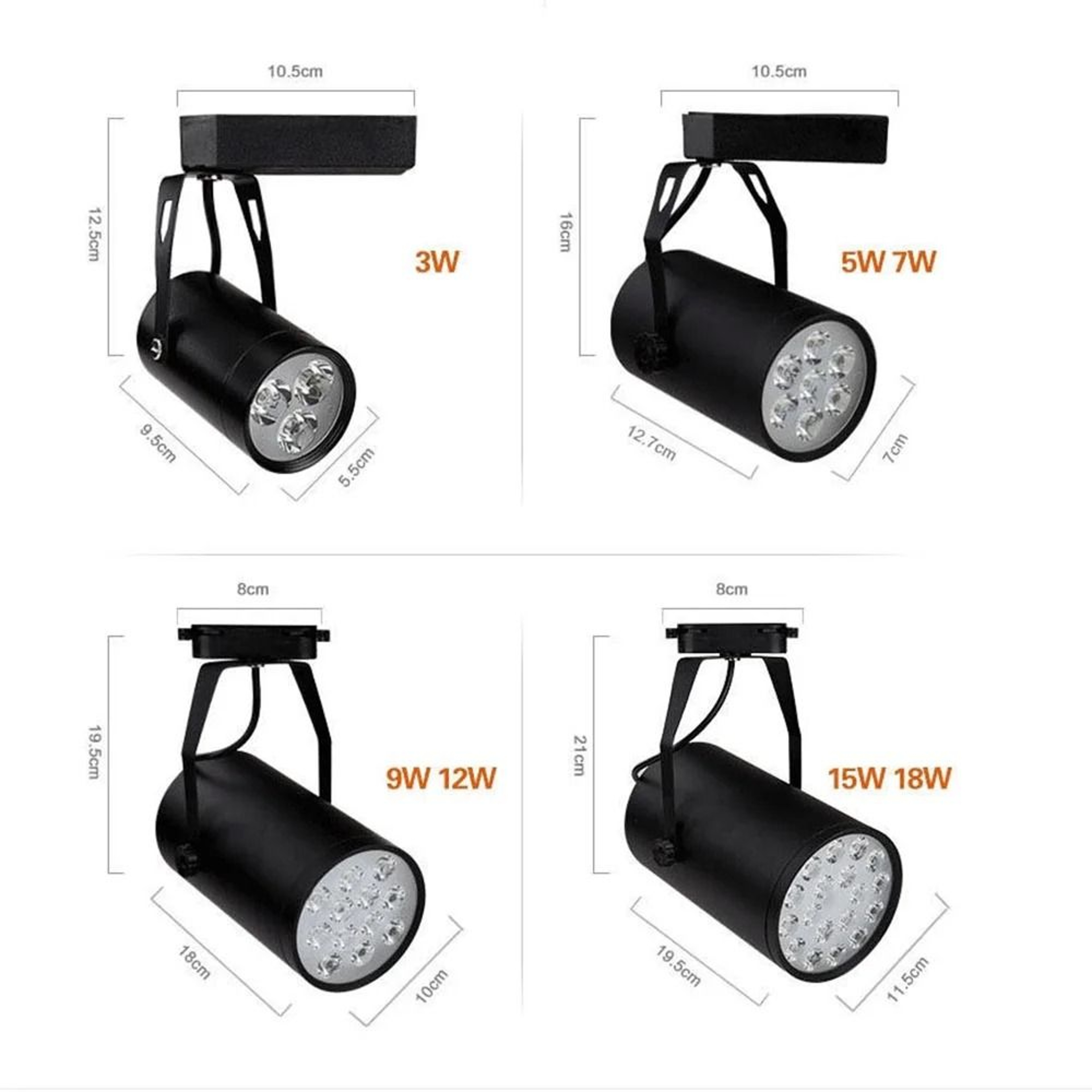 Adjustable COB LED Track Spotlight For Home Shop And Hotel Lighting 4