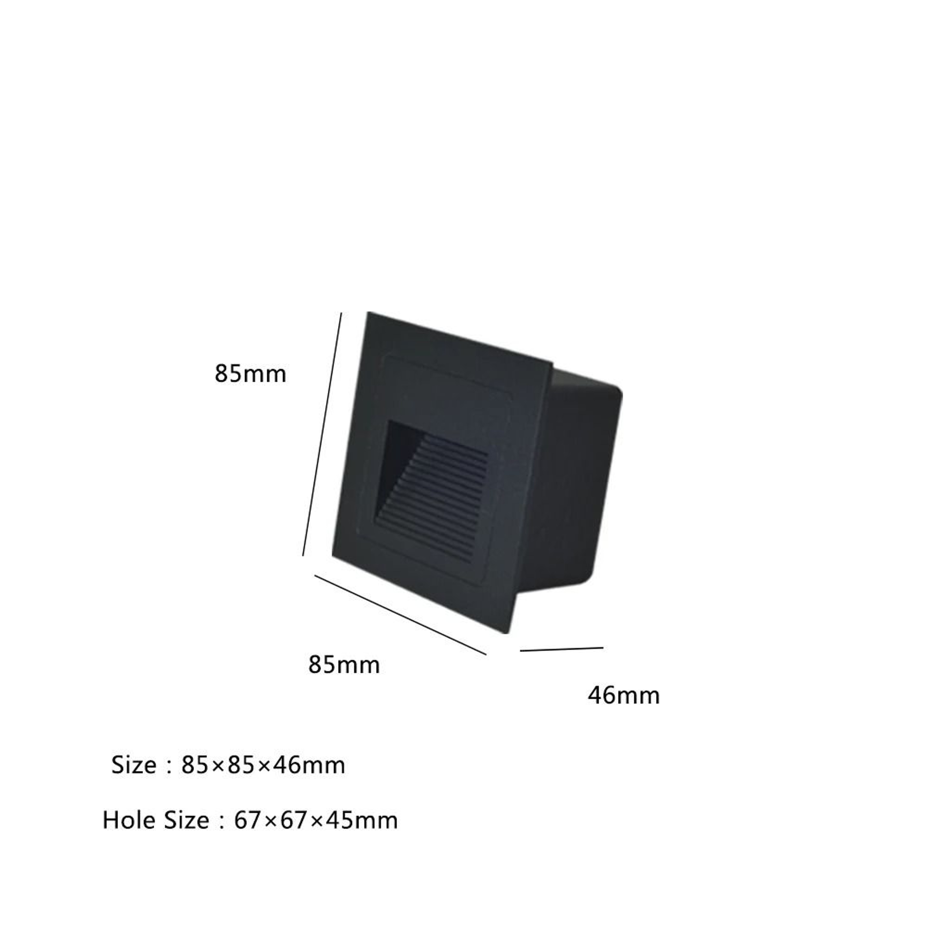 Large Waterproof Recessed LED Stair Step Wall Light For Outdoor Spaces 2