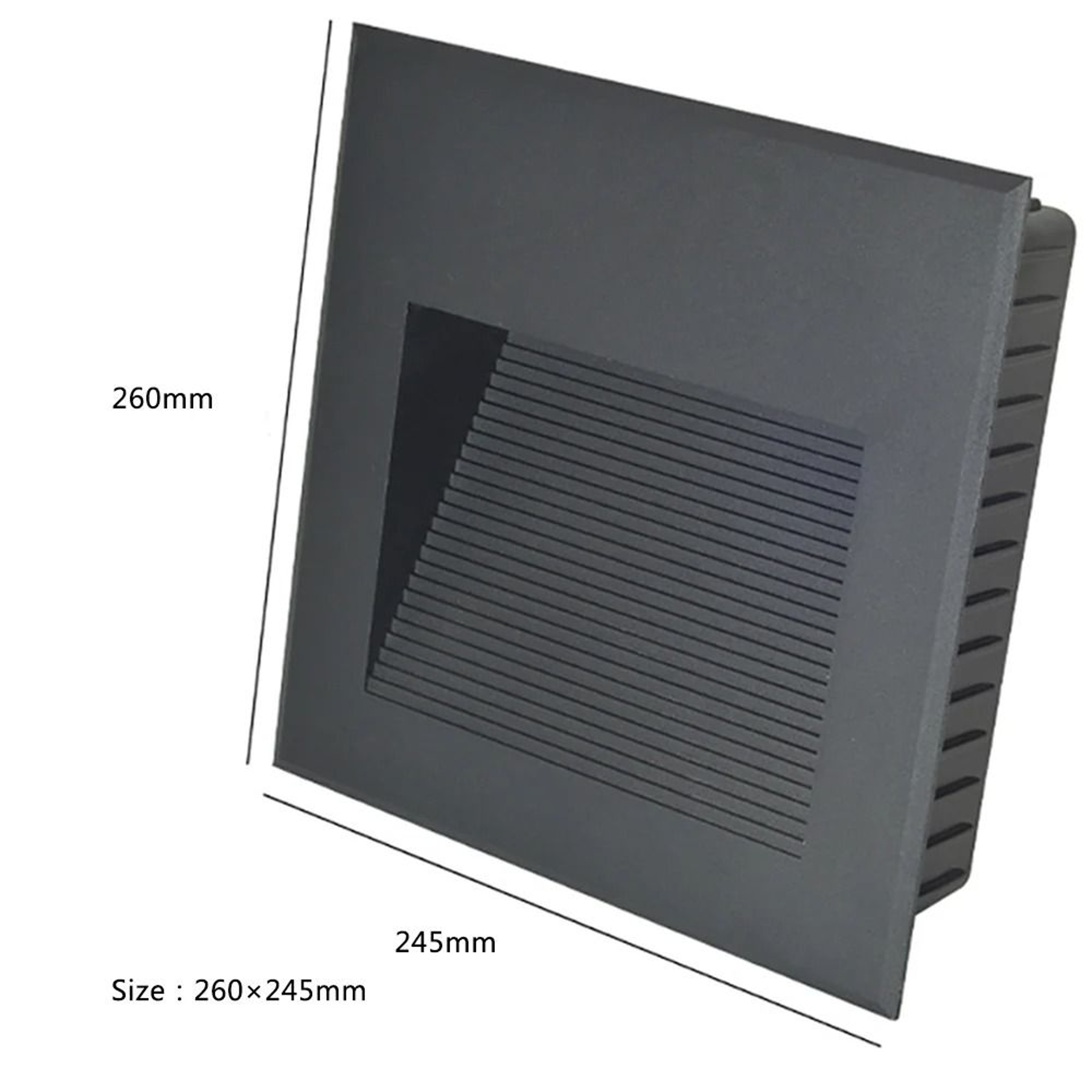 Large Waterproof Recessed LED Stair Step Wall Light For Outdoor Spaces 7
