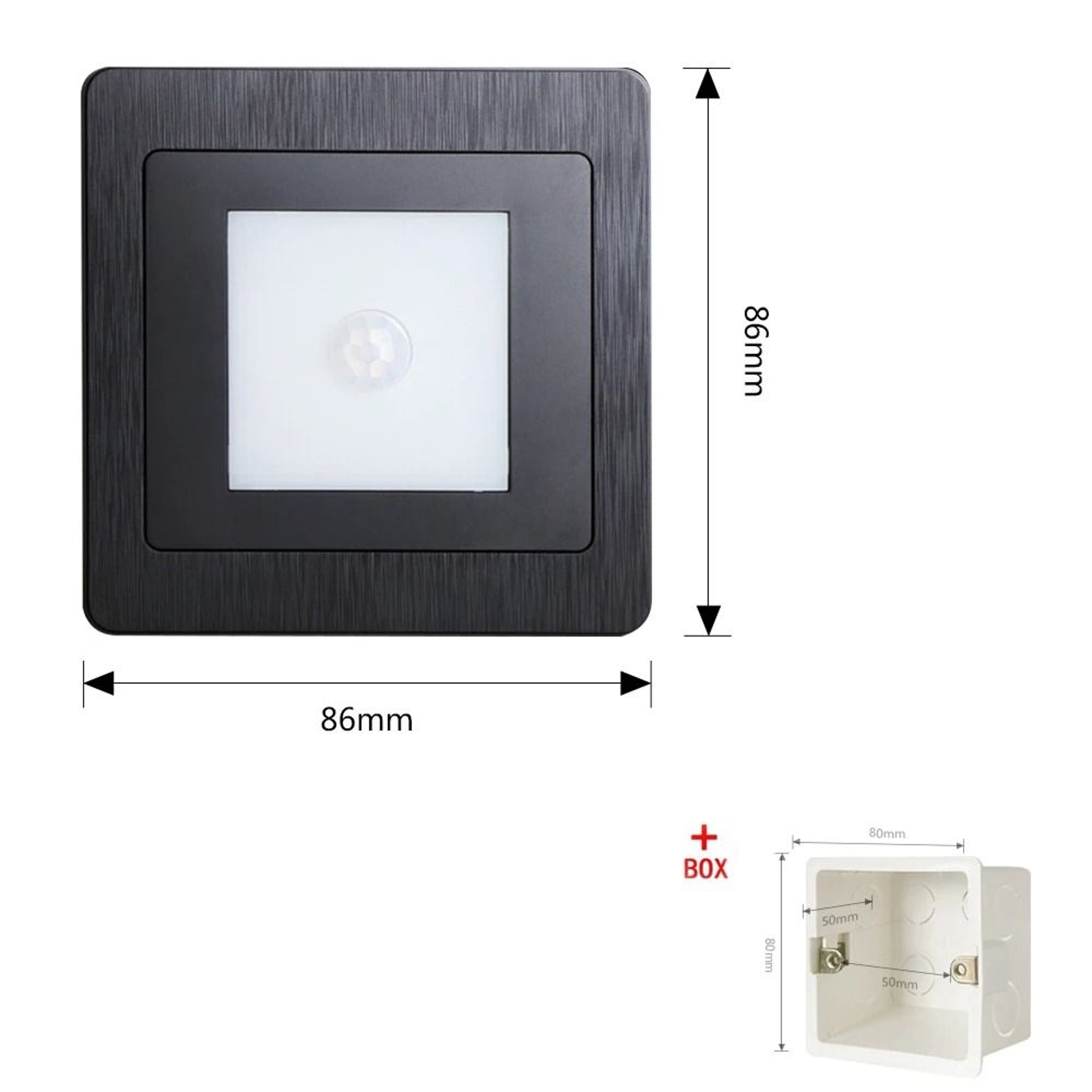 Smart Recessed LED Sensor Night Light For Stairs And Hallways 6