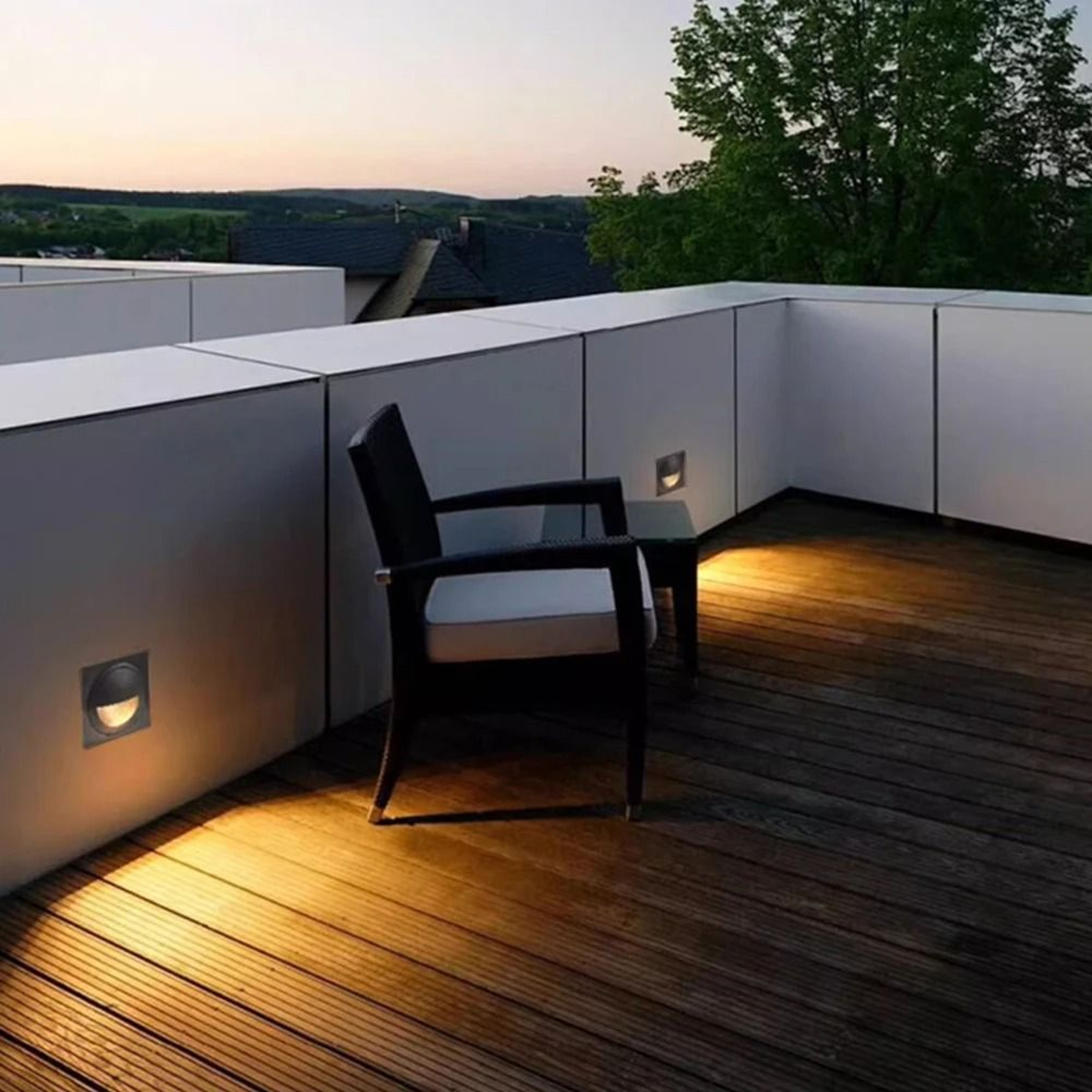 Waterproof Square Recessed Outdoor LED Wall Light For Balcony And Yard 12