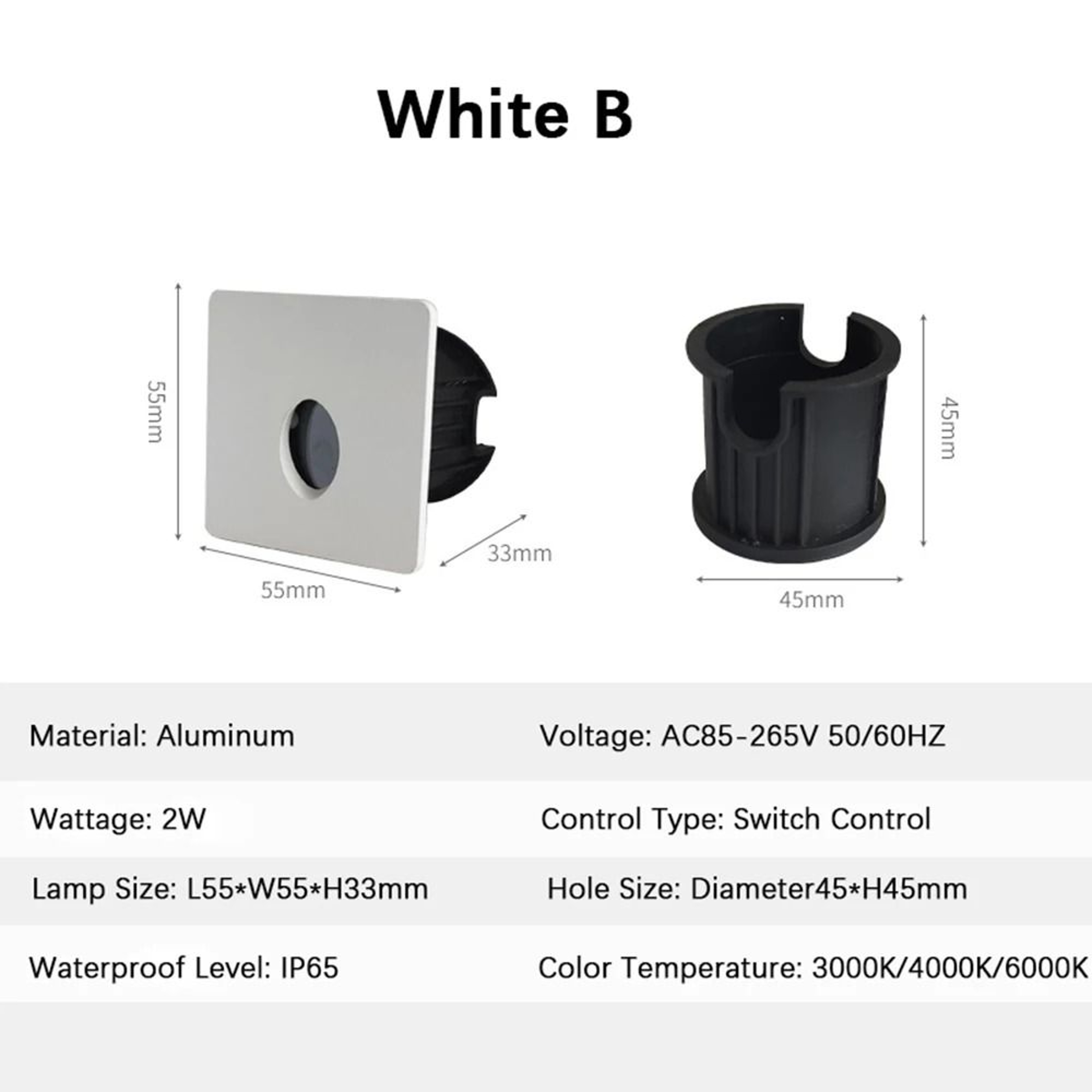Waterproof Mini Recessed LED Step Light For Outdoor Walls And Pathways 4