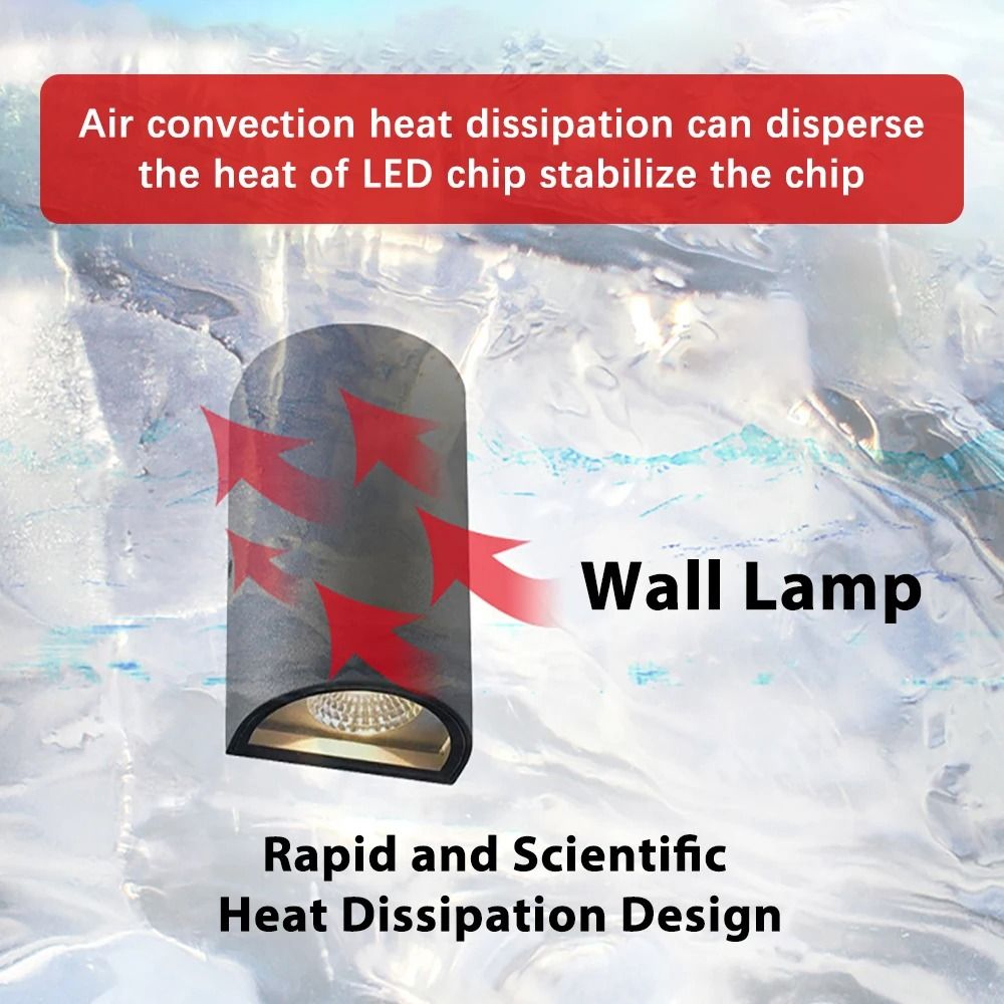 Modern Waterproof LED Up Down Wall Light For Porch And Patio 5